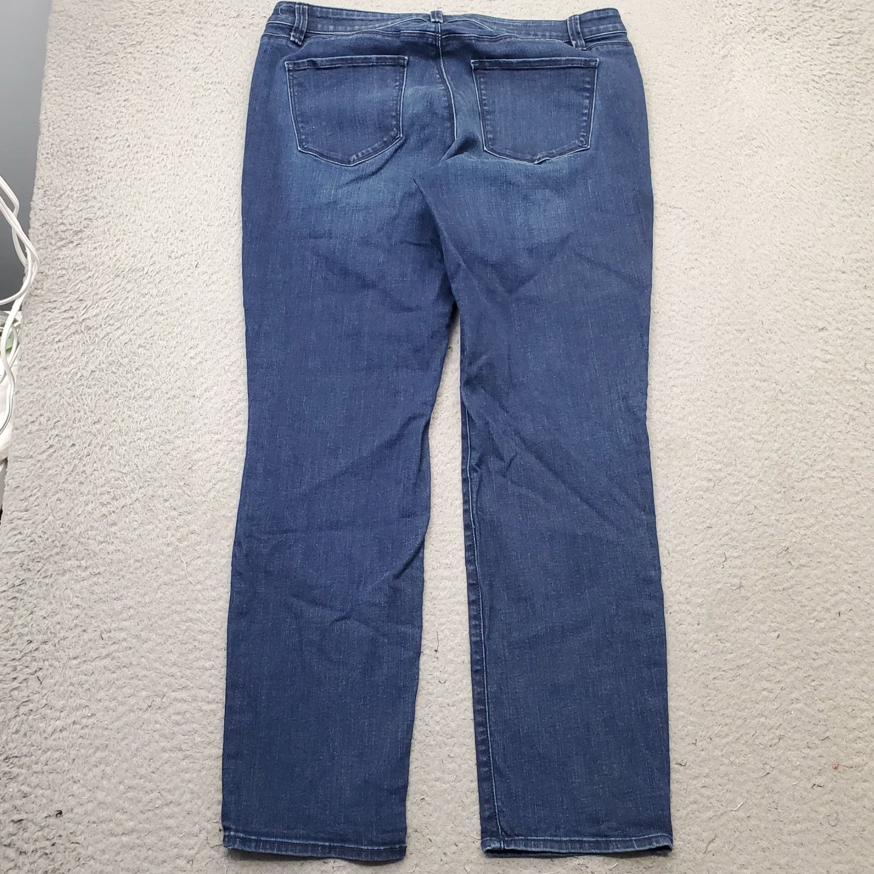 Ann Taylor Ann Taylor Womens Jeans Main Straight Denim Blue 10 Stretch 5-Pocket Denim Vintage No Women Size 10 Blue Denim Stretch Streetwear Size 32" / US 10 / IT 46 - 2 Thumbnail