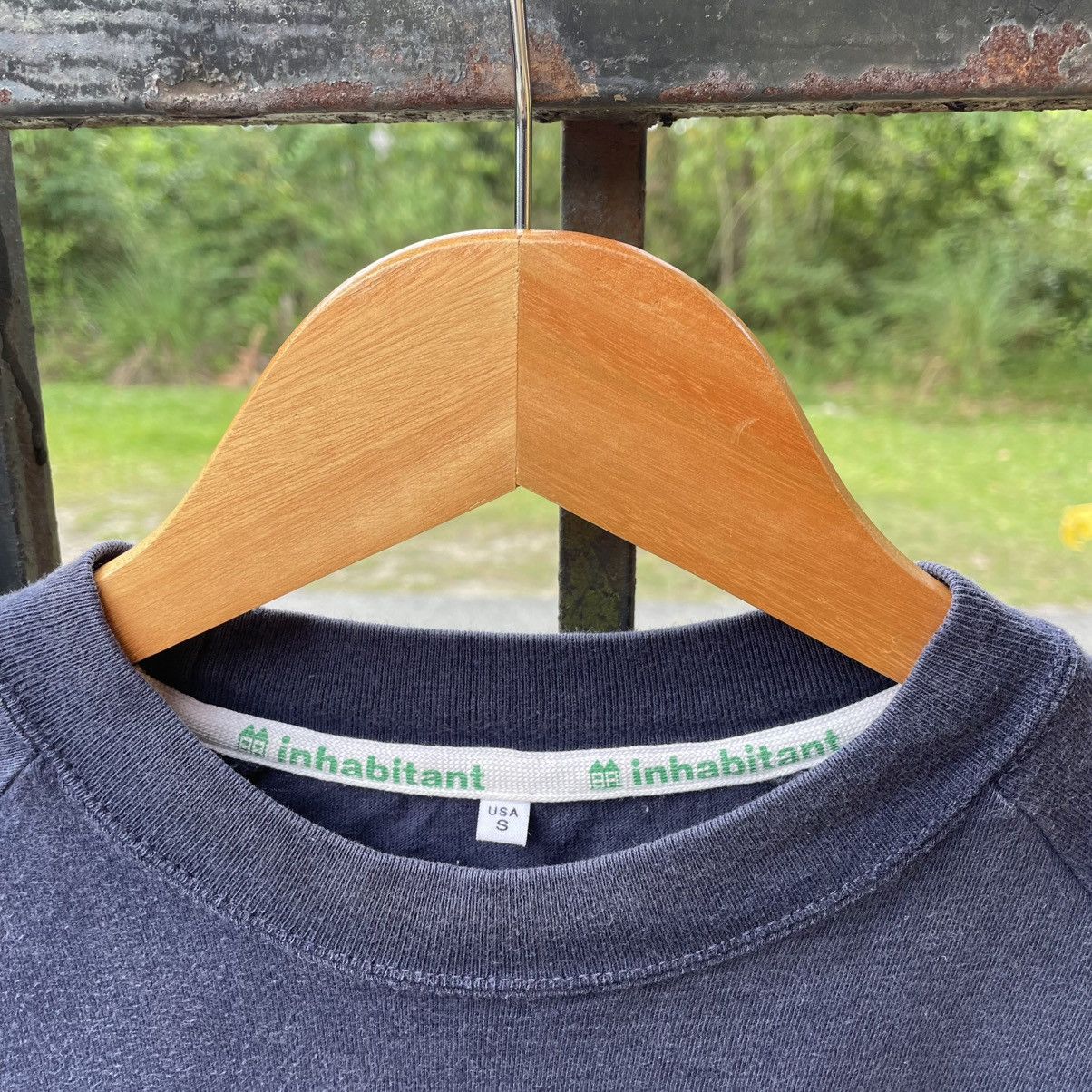 Japanese Brand × Vintage 🇯🇵Vintage Inhabitant Big Star Finger Logo Raglan Skate Tee Size US M / EU 48-50 / 2 - 9 Thumbnail