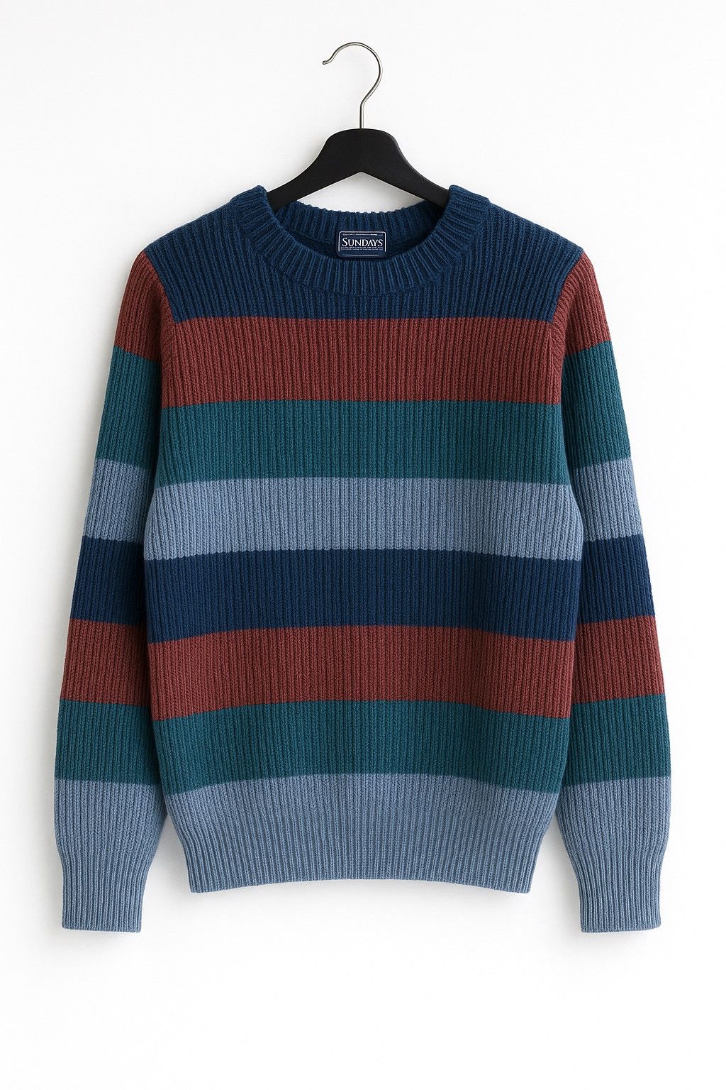 Vintage Vintage The Sundays Sportswea Striped Knit Sweater Speckled Size US S / EU 44-46 / 1 - 1 Thumbnail