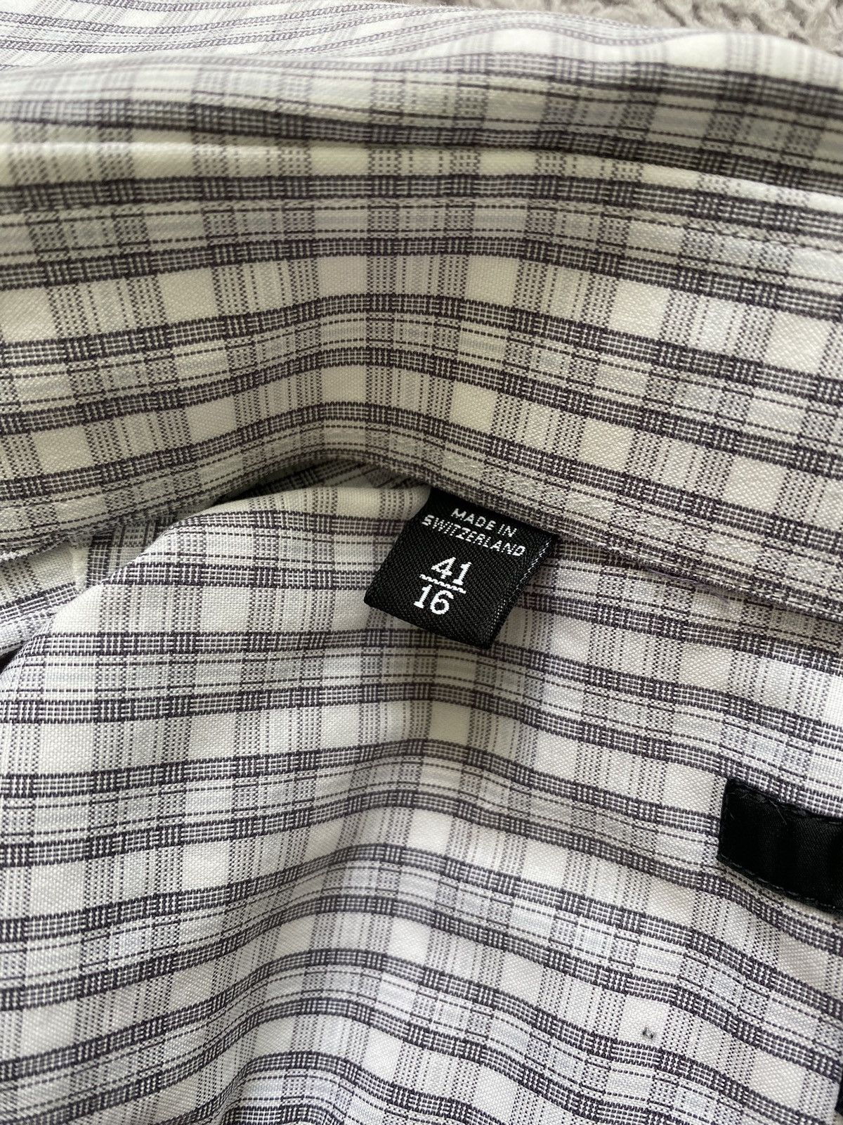 Designer × Gucci × Vintage Gucci Fitted Check Button Up Shirt Size 16 Size US M / EU 48-50 / 2 - 7 Thumbnail