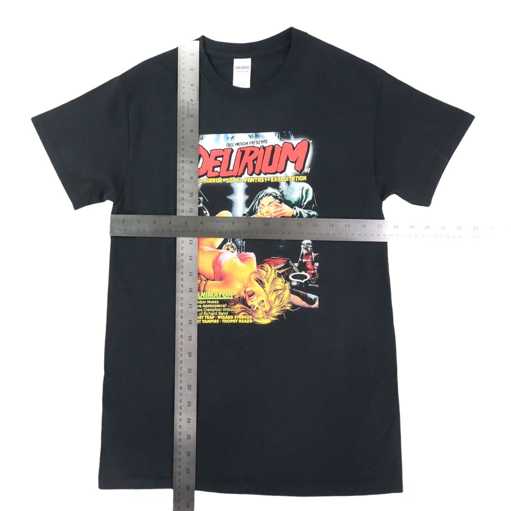 Gildan Delirium #1 Cult horror sci fi Re-Animator Tshirt Small Black RARE Gildan Shirt Men S Horror 90s? Size US S / EU 44-46 / 1 - 3 Thumbnail