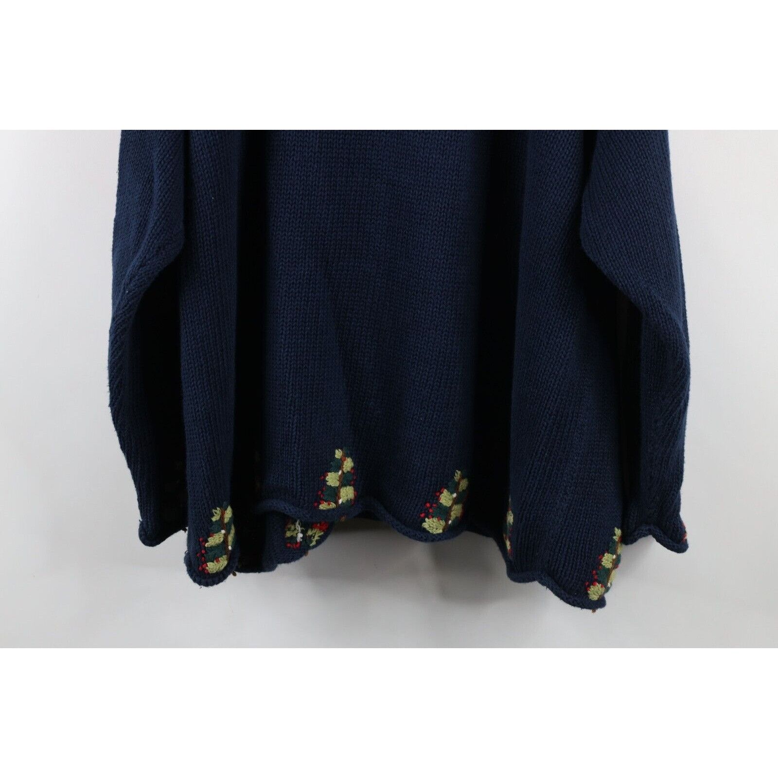 Vintage Vintage 90s Streetwear Marled Knit Christmas Santa Sweater Size XL / US 12-14 / IT 48-50 - 15 Thumbnail
