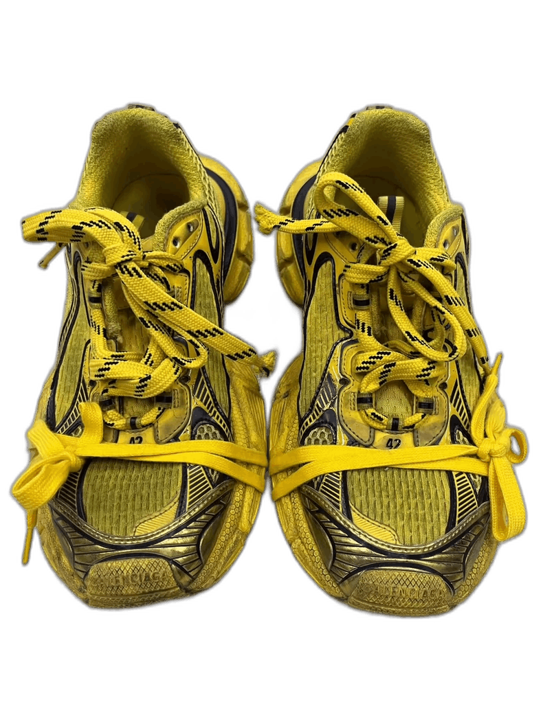 Balenciaga Balenciaga Low-top Lace-up Sneakers Vintage Yellow-yf Size US 11.5 / EU 44-45 - 1 Thumbnail