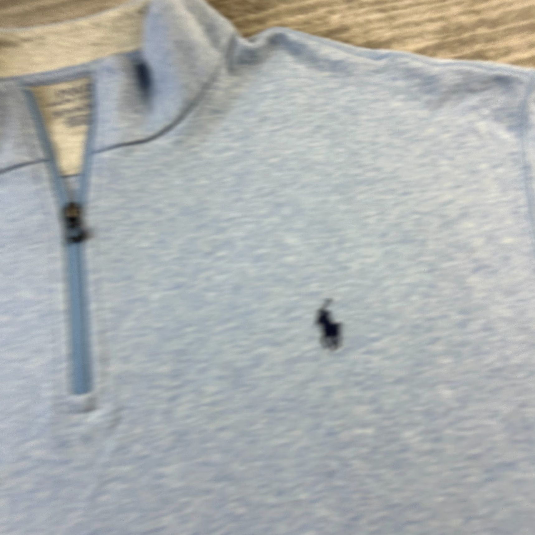Polo Ralph Lauren Polo Ralph Lauren Sweater Mens 2XB 2XL Big Blue Knit Quarter Zip Pony Soft Size US XXL / EU 58 / 5 - 4 Thumbnail