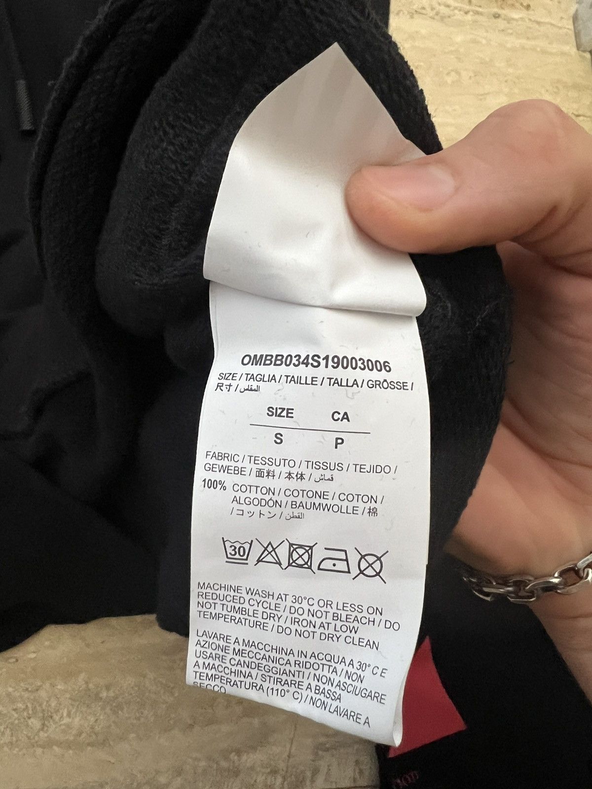 Off-White Off White Diag Split Logo Slim Hoodie Mens - M Size US M / EU 48-50 / 2 - 6 Thumbnail