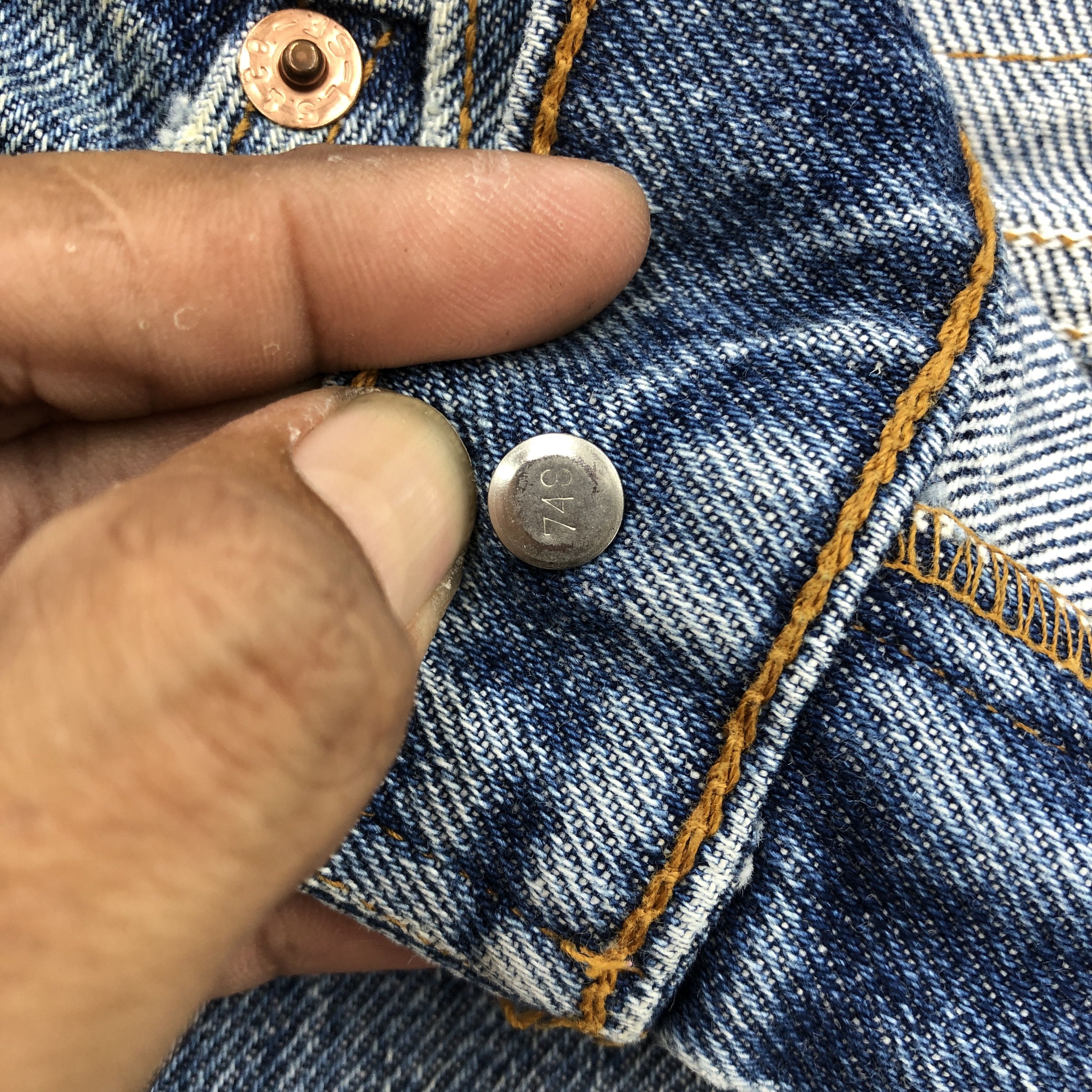 Levi's Vintage Levis 505 Stonewash Jeans Levi's Orange Tab Denim Size US 34 / EU 50 - 7 Thumbnail
