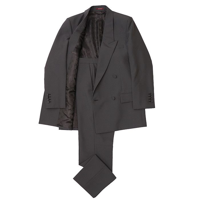 Gucci Gucci Gucci Embroidered Wool Gabardine Suit Plastic / Synthetic Suits DUTY FREE for USA Size ONE SIZE - 1 Thumbnail