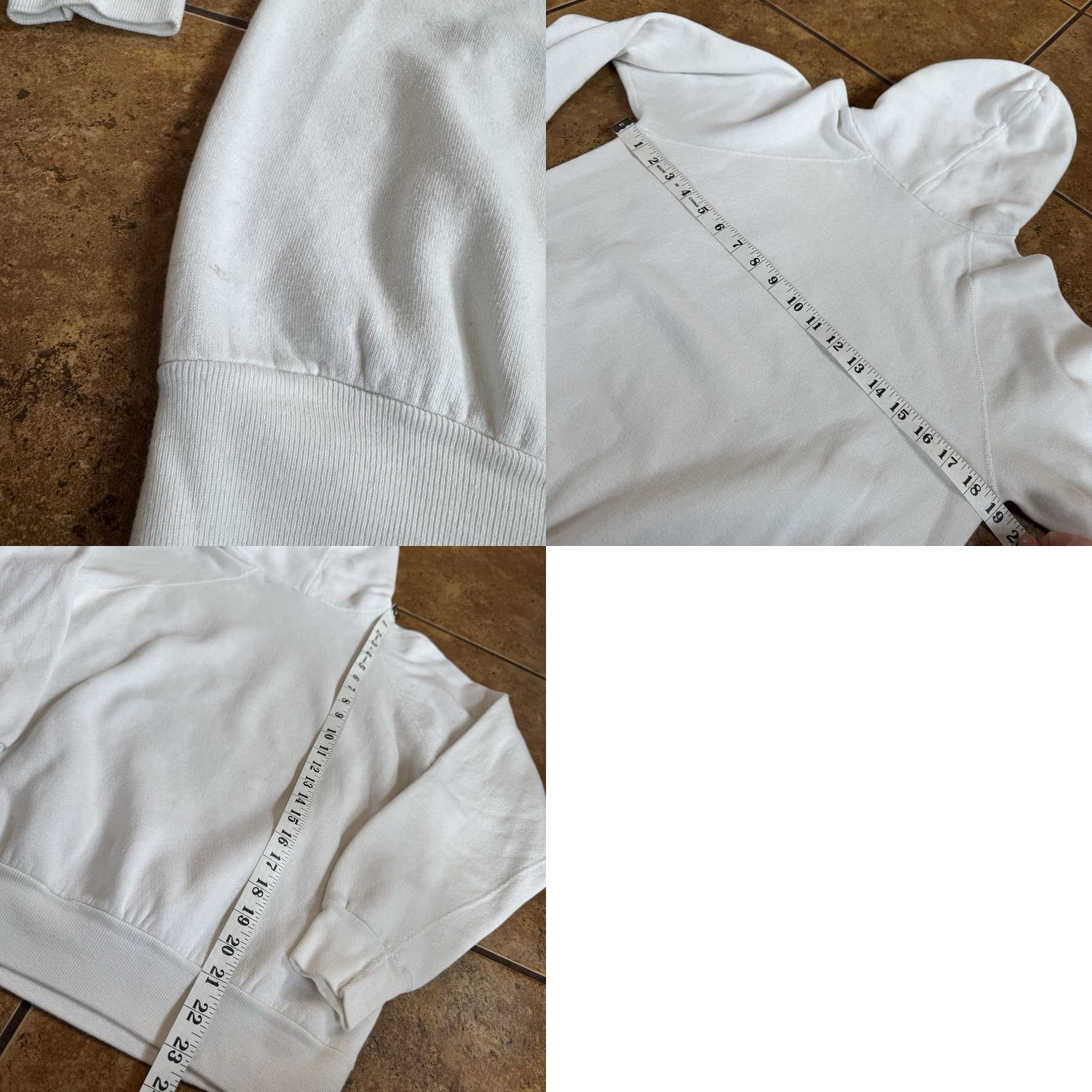 Vintage VINTAGE Arizona State Hoodie Sweatshirt Men L White 80s 70s flock print USA Size US L / EU 52-54 / 3 - 8 Thumbnail
