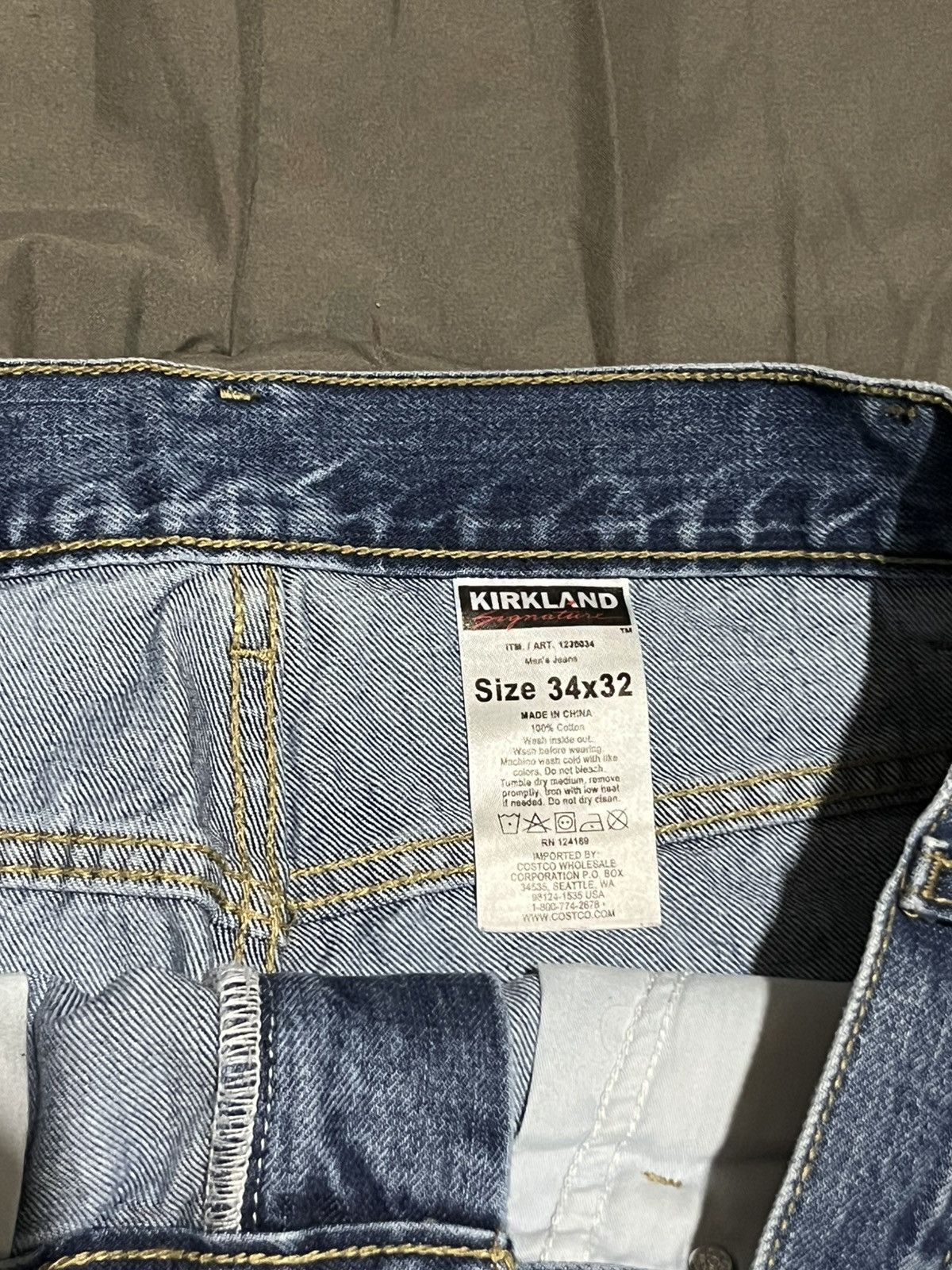 Kirkland Signature Kirkland Brand Straight Leg Blue Denim Size US 32 / EU 48 - 3 Thumbnail