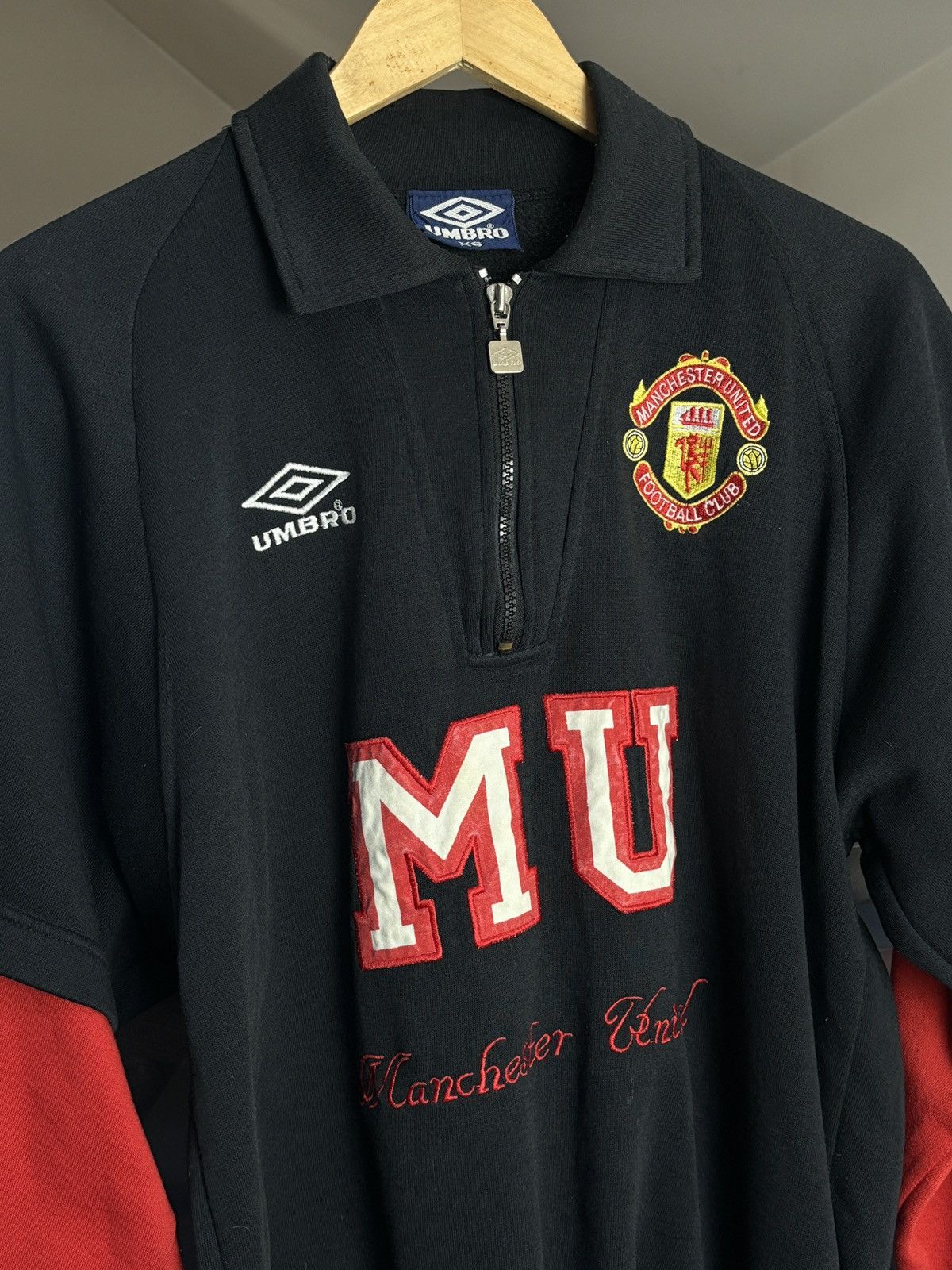 Umbro Umbro Manchester United Vintage 90s Sweatshirt Jersey MU Size US XS / EU 42 / 0 - 2 Thumbnail