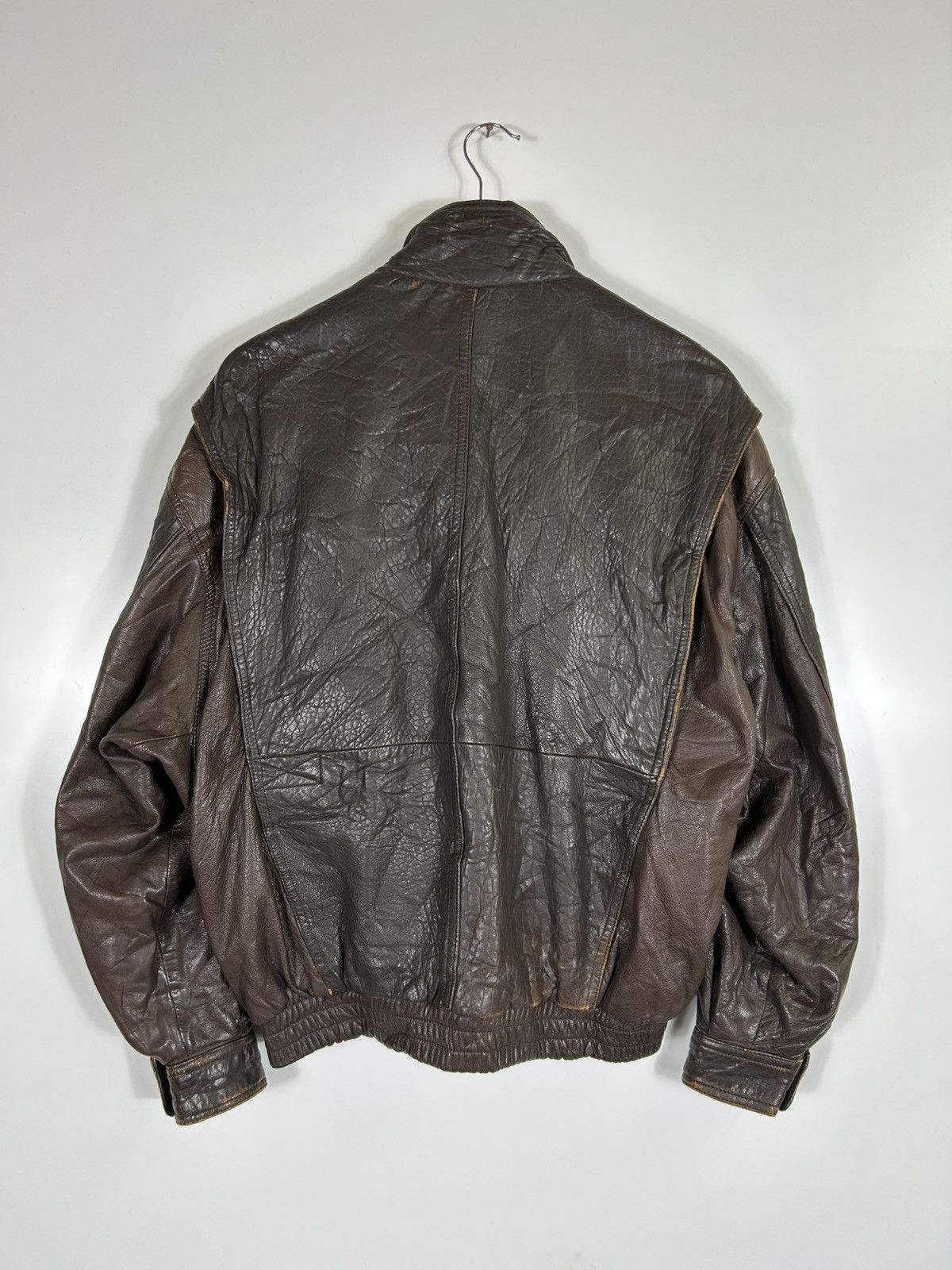 Leather ⚡️Vintage Vino-Ranche Leather Bomber Jacket Size US L / EU 52-54 / 3 - 12 Thumbnail