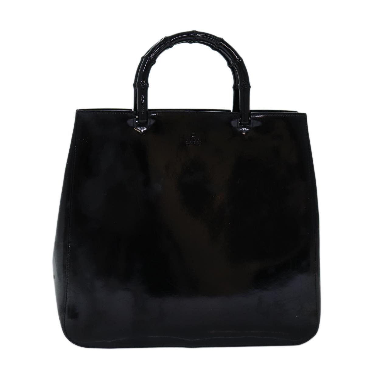 Gucci Bamboo Black Leather Handbag (Pre-Owned) Size ONE SIZE - 1 Thumbnail