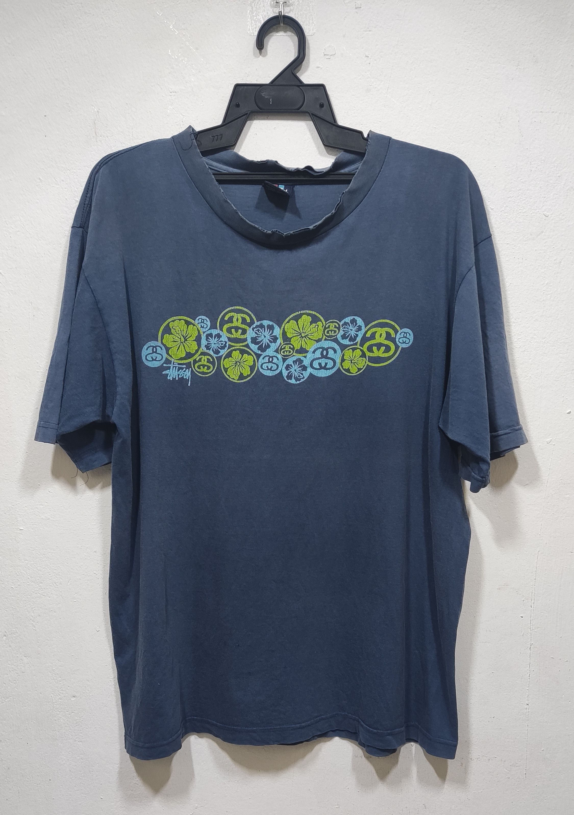Stussy × Vintage VINTAGE DISTRESSED STUSSY FLORAL TEE SIZE M Size US M / EU 48-50 / 2 - 1 Thumbnail
