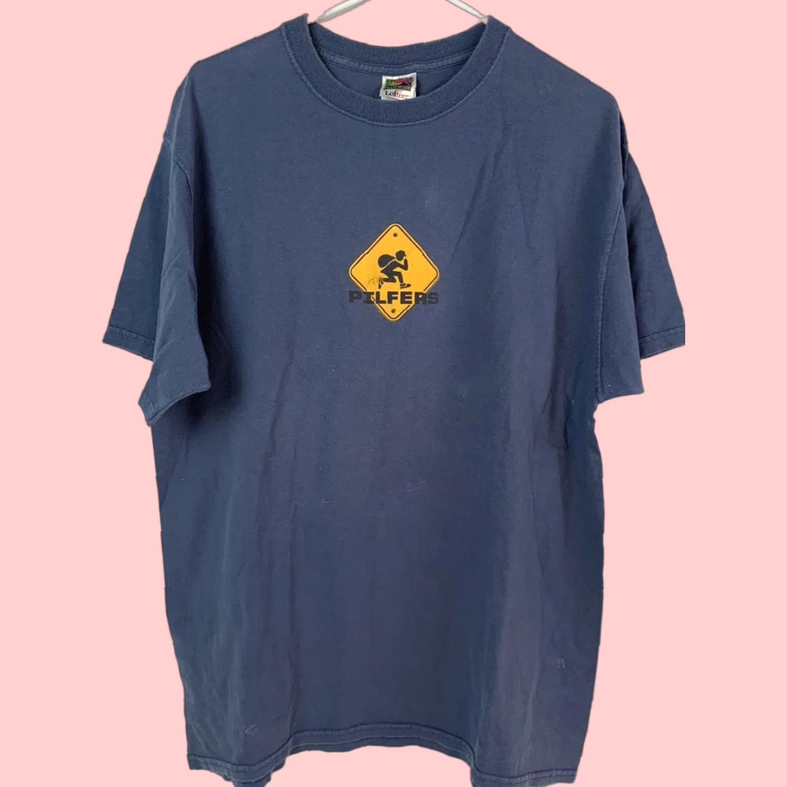 Vintage Pilfers 90s Concert T-Shirt Mens XL Blue Logo Ska Band Tee