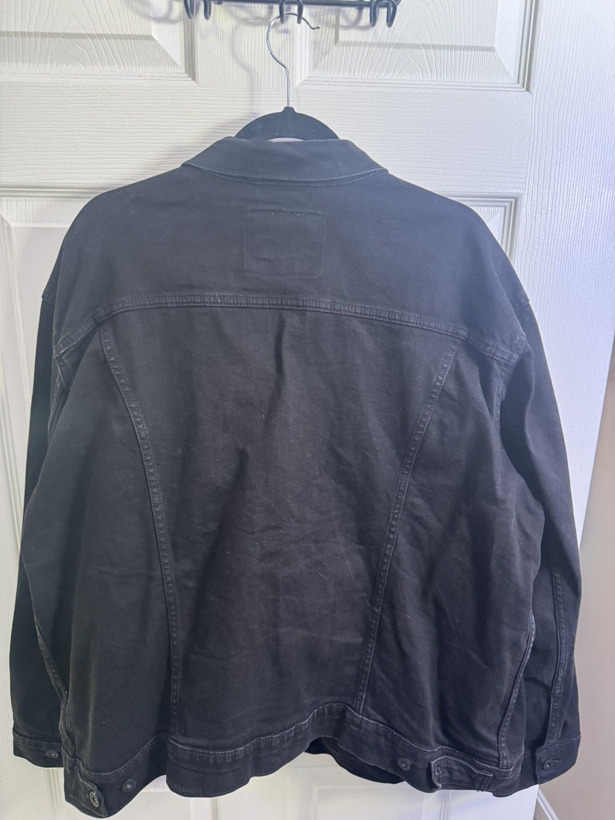 Levi's Black Denim Jacket Size US XXL / EU 58 / 5 - 4 Thumbnail