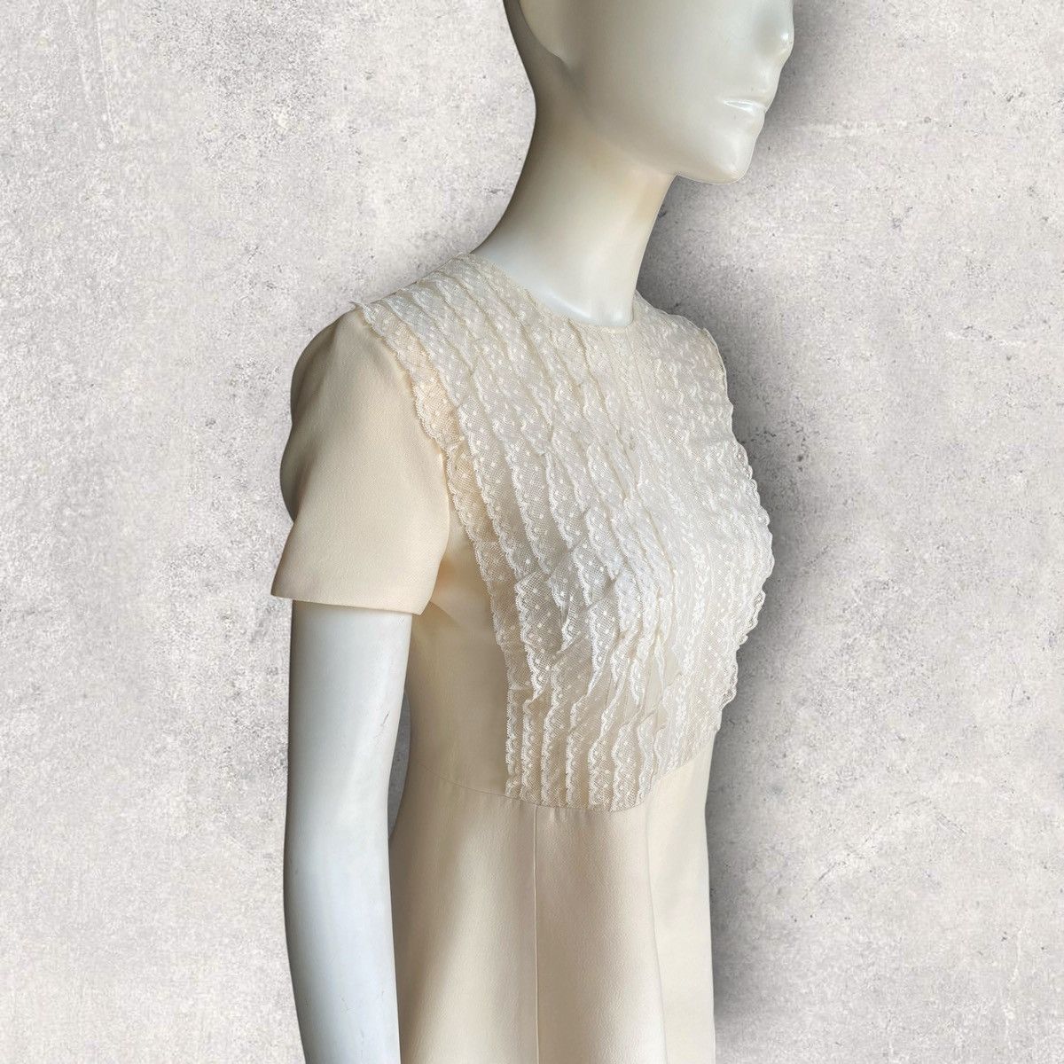 Dior Christian Dior Ivory Lace Dress Size XS / US 0-2 / IT 36-38 - 3 Thumbnail