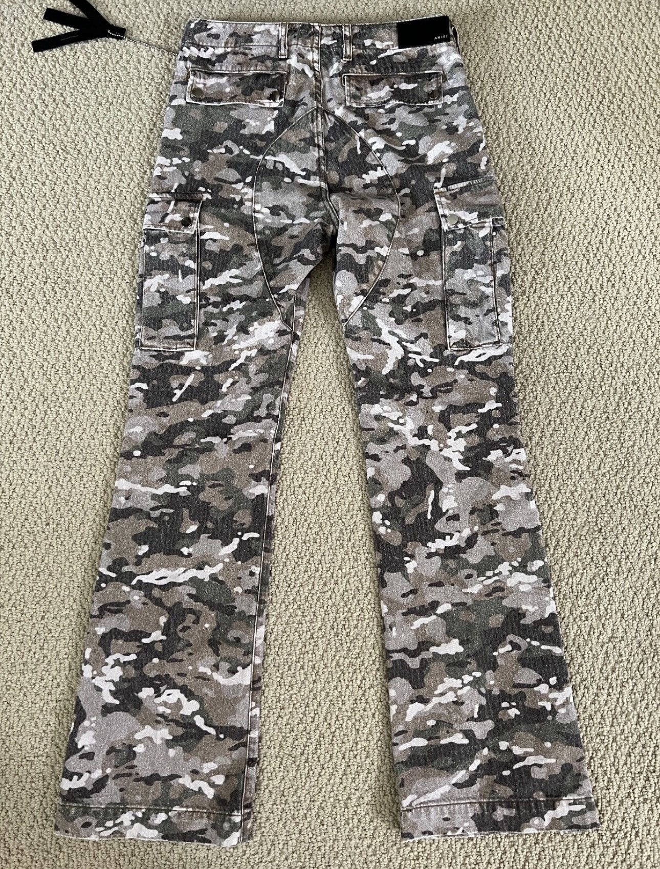 Amiri Amiri M65 Kick Flare Denim Camo Jeans size 30 Size US 30 / EU 46 - 6 Thumbnail