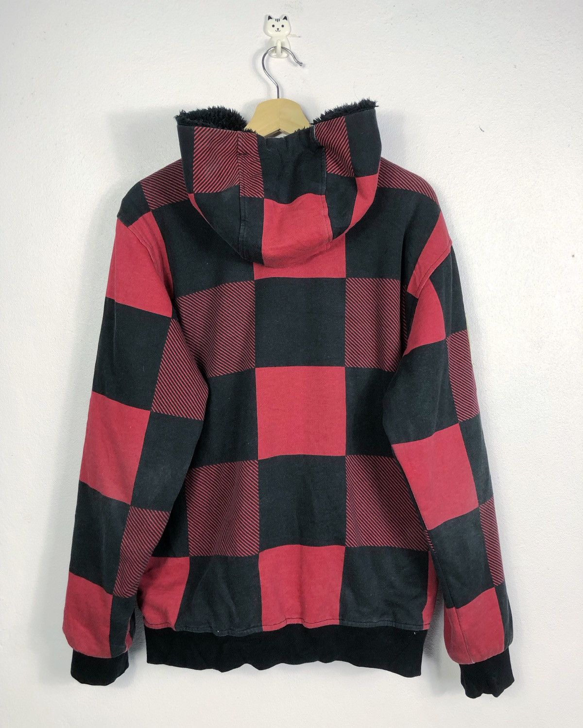 Burton × Vintage Rare Burton Snowboard Checkered Hoodie Size US S / EU 44-46 / 1 - 8 Thumbnail
