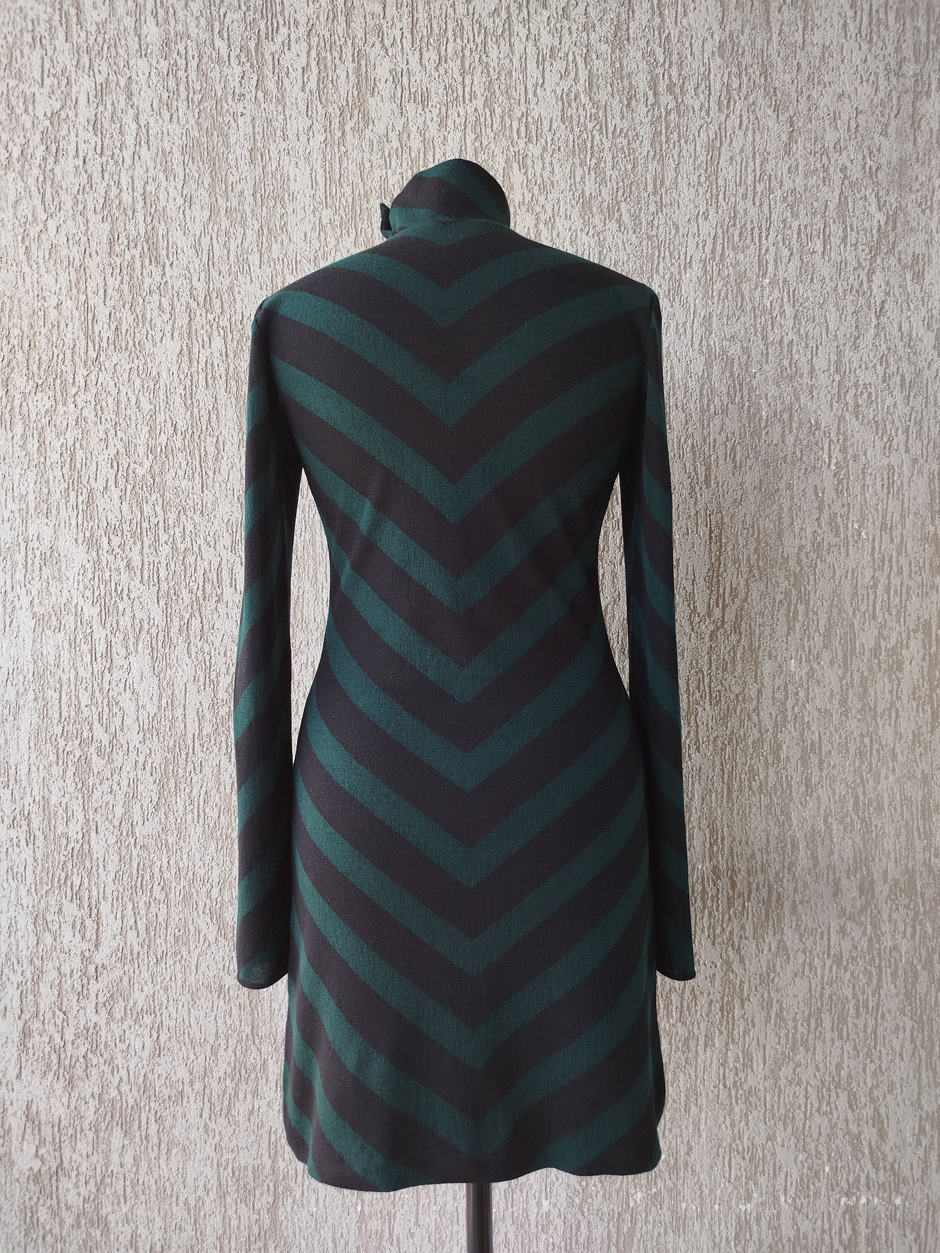 Balmain Dress Long Sleeve Striped Wool France Size 40 Size M / US 6-8 / IT 42-44 - 6 Thumbnail