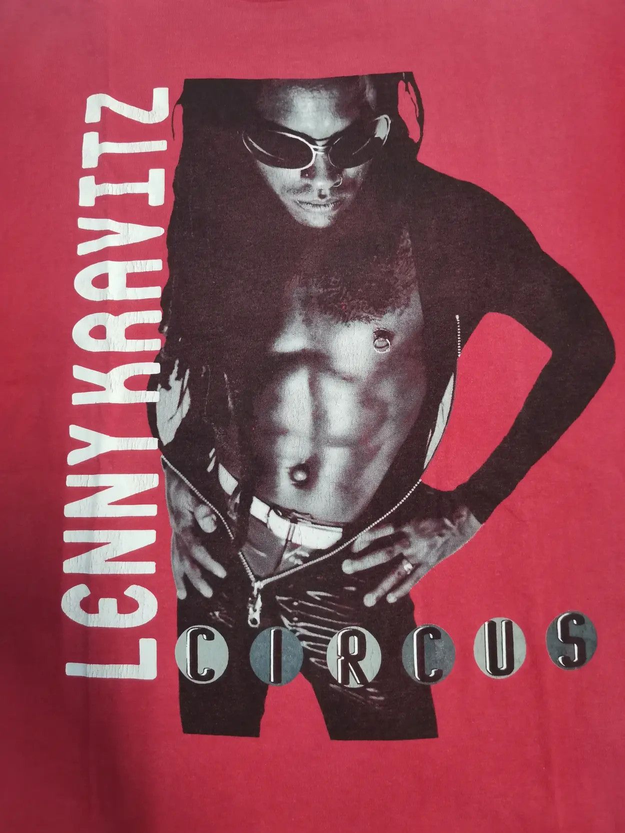 Band Tees Vintage 90’s Lenny Kravitz Circus Tour Tee Rap Rare Size US L / EU 52-54 / 3 - 3 Thumbnail