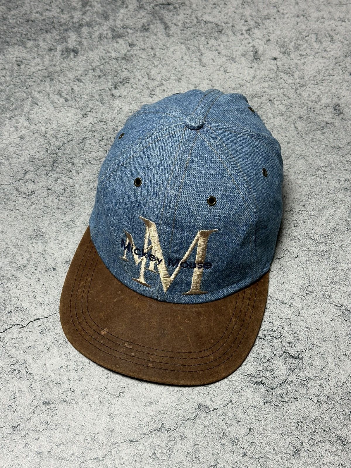 Mickey Mouse Vintage Mickey Mouse Goofys Disney Denim Cap Size ONE SIZE - 7 Thumbnail