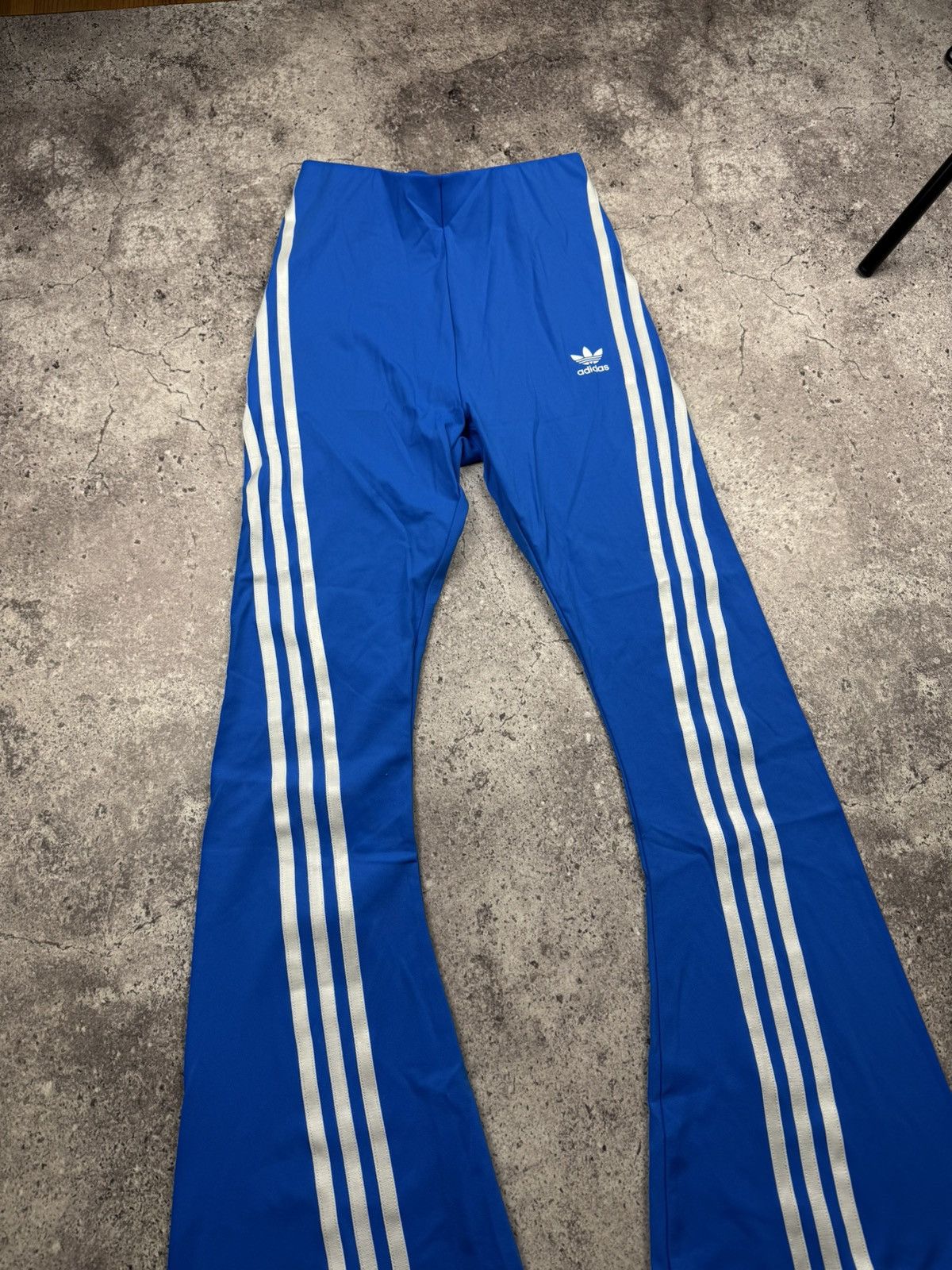 Adidas Crazy Vintage Adidas Flared Balenciaga Style Opium Pants XC Size 24" / US 00 / IT 34 - 3 Thumbnail