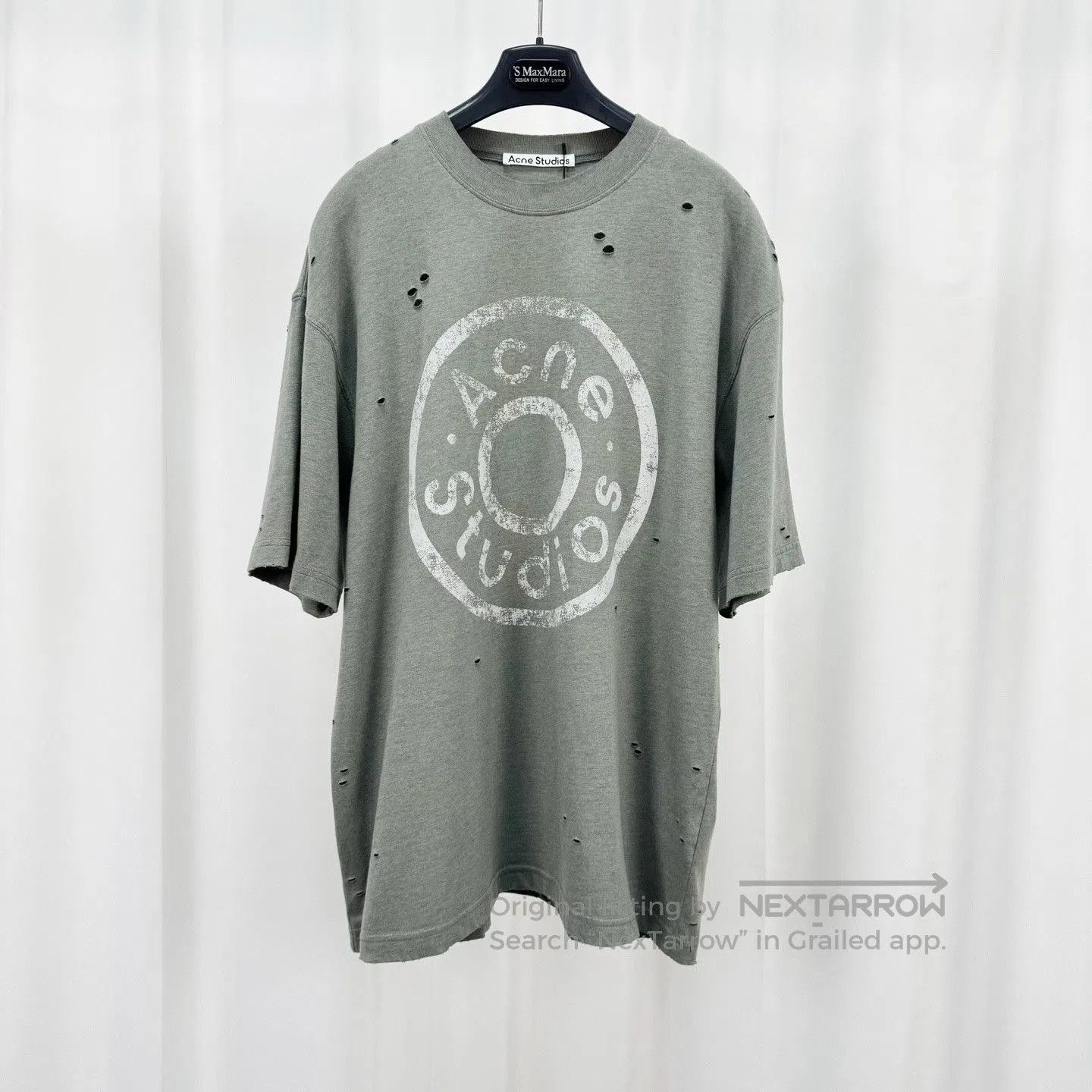 Acne Studios Acne Studios 25 Destroyed Letter Short Sleeve. Size US S / EU 44-46 / 1 - 1 Thumbnail