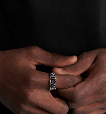 Dior o1w1db10625 Size : OS / Dior Ring in Silver/Black Size ONE SIZE - 6 Thumbnail