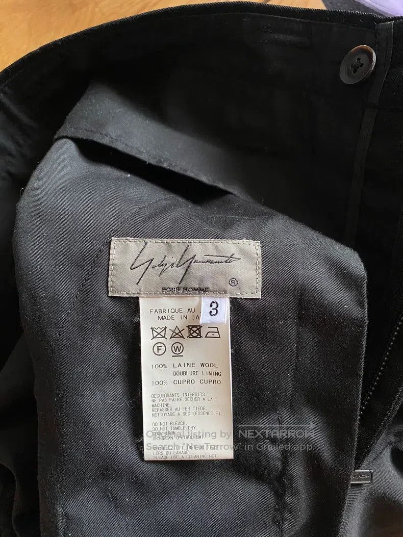 Yohji Yamamoto Yohji Yamamoto size 3 23aw Black Suit Pants Size US 30 / EU 46 - 3 Thumbnail
