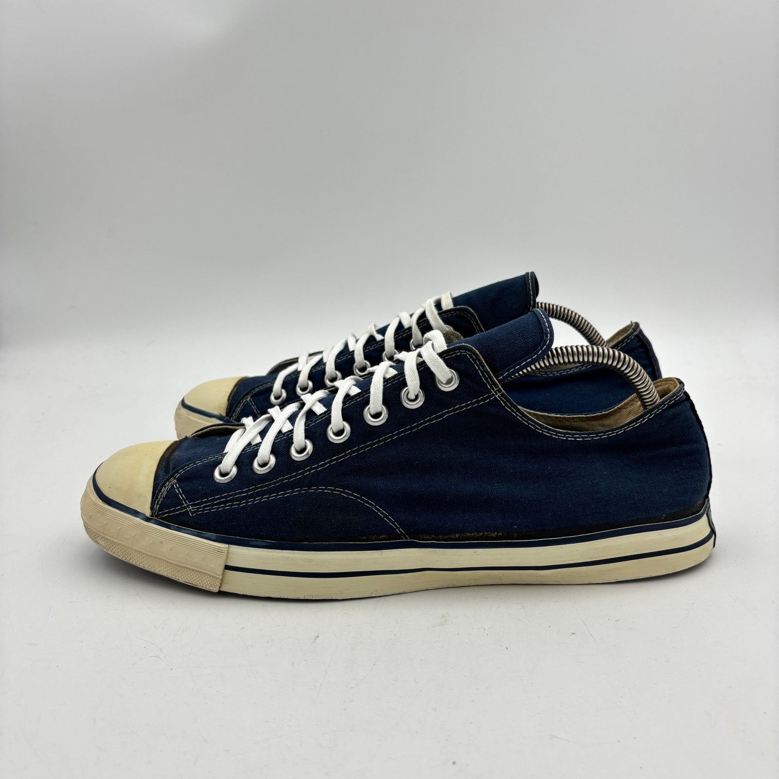 Converse Vintage 50s Converse Chuck Taylor Star Low Blue Shoes 12 Size US 12 / EU 45 - 5 Thumbnail