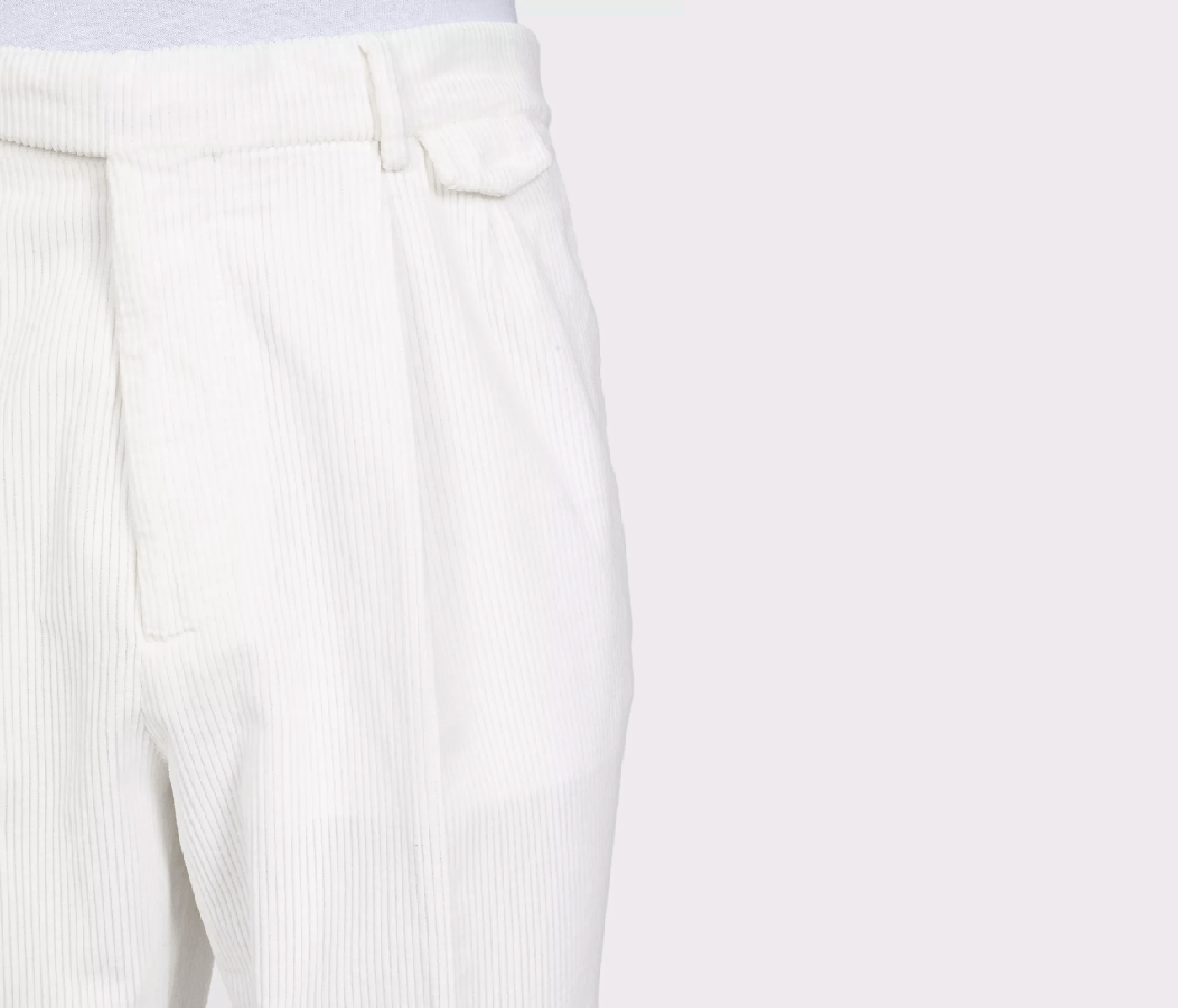 Brunello Cucinelli Brunello Cucinelli White Corduroy Pants IT54 Size US 38 / EU 54 - 4 Thumbnail