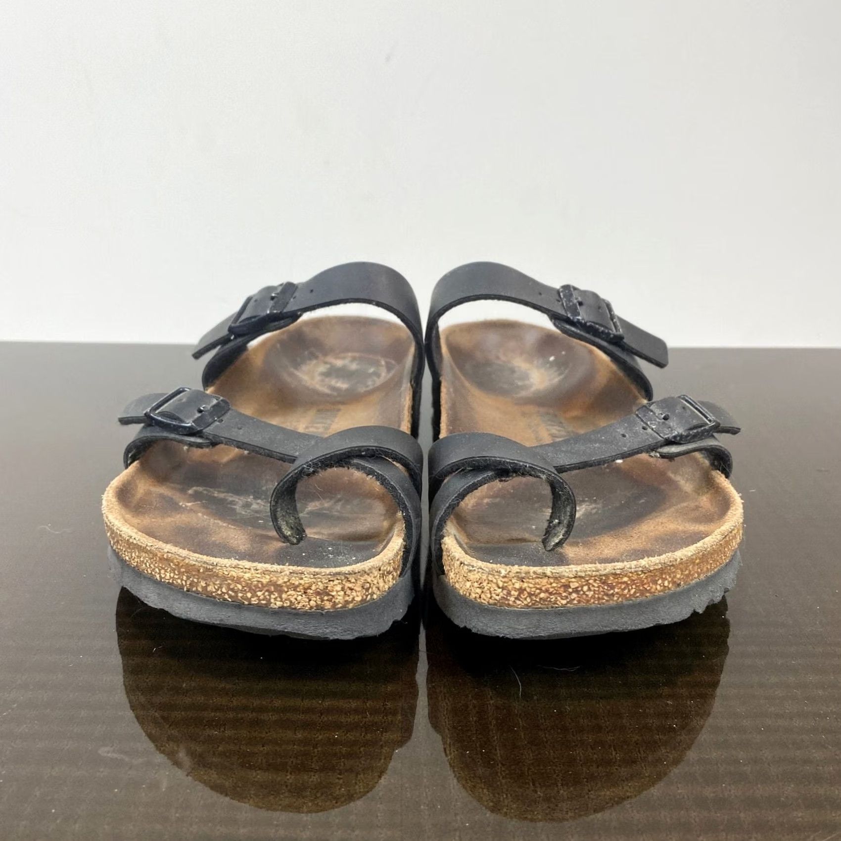 Birkenstock Birkenstock Mayari Sandals Slides Women's 38 Black 7-7.5 Womens Leather Strappy Size US 7 / IT 37 - 2 Thumbnail