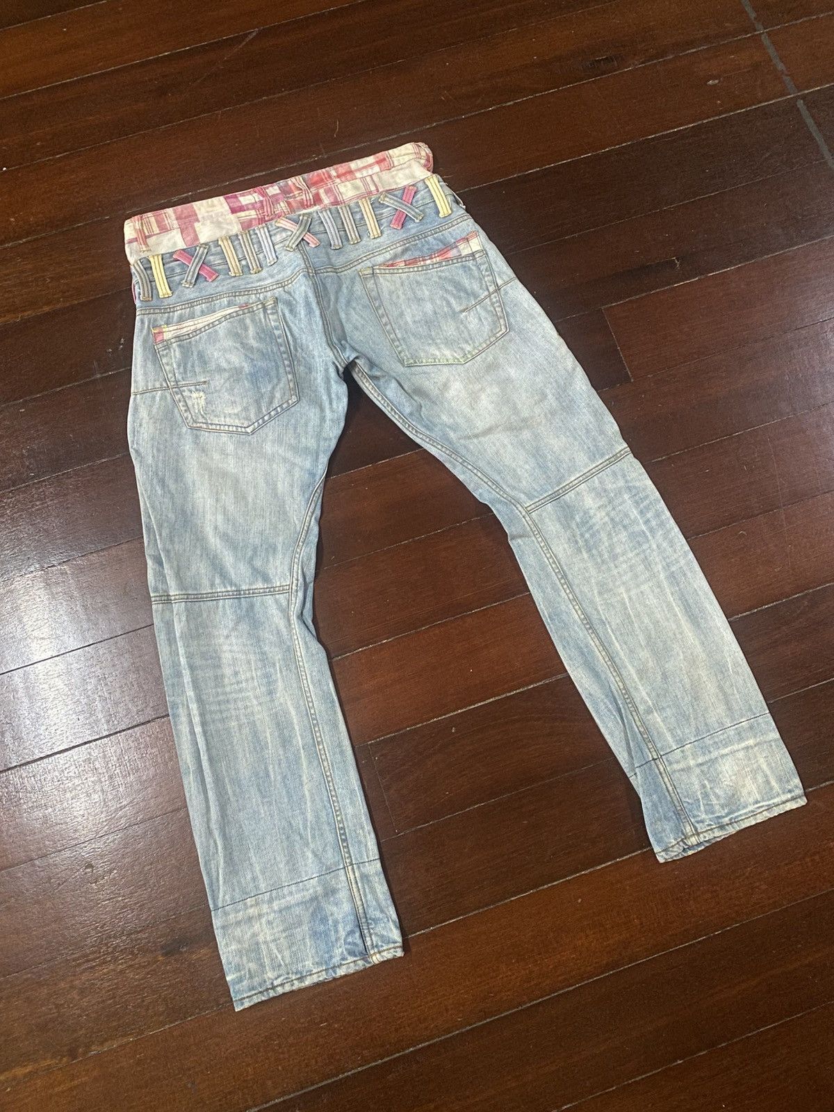 Beauty Beast VINTAGE Y2K DOMINATE DOUBLE WAISTED BONDAGE PANTS Size US 37 - 12 Thumbnail