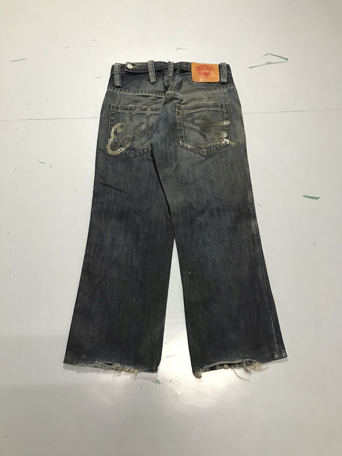 Ed Hardy Vintage Ed hardy damaged denim Size US 34 / EU 50 - 1 Thumbnail