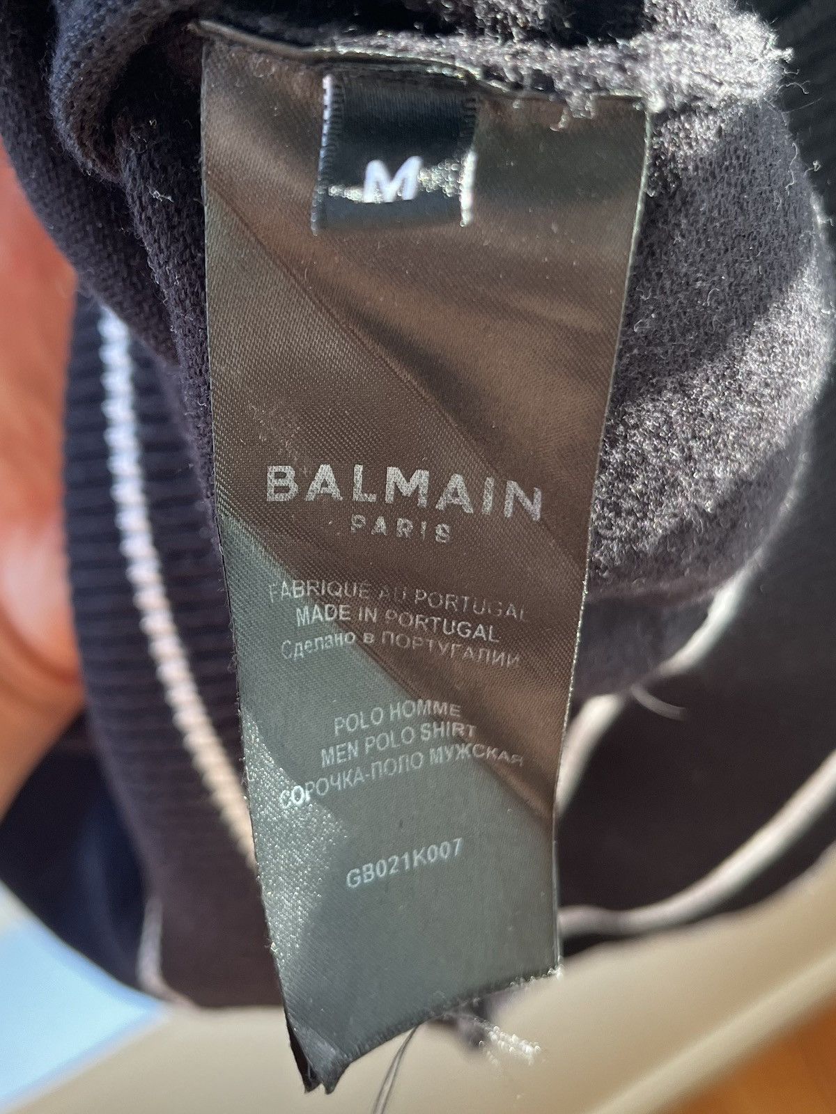 Balmain Balmain Paris Black Cotton Polo size M Size US M / EU 48-50 / 2 - 5 Thumbnail