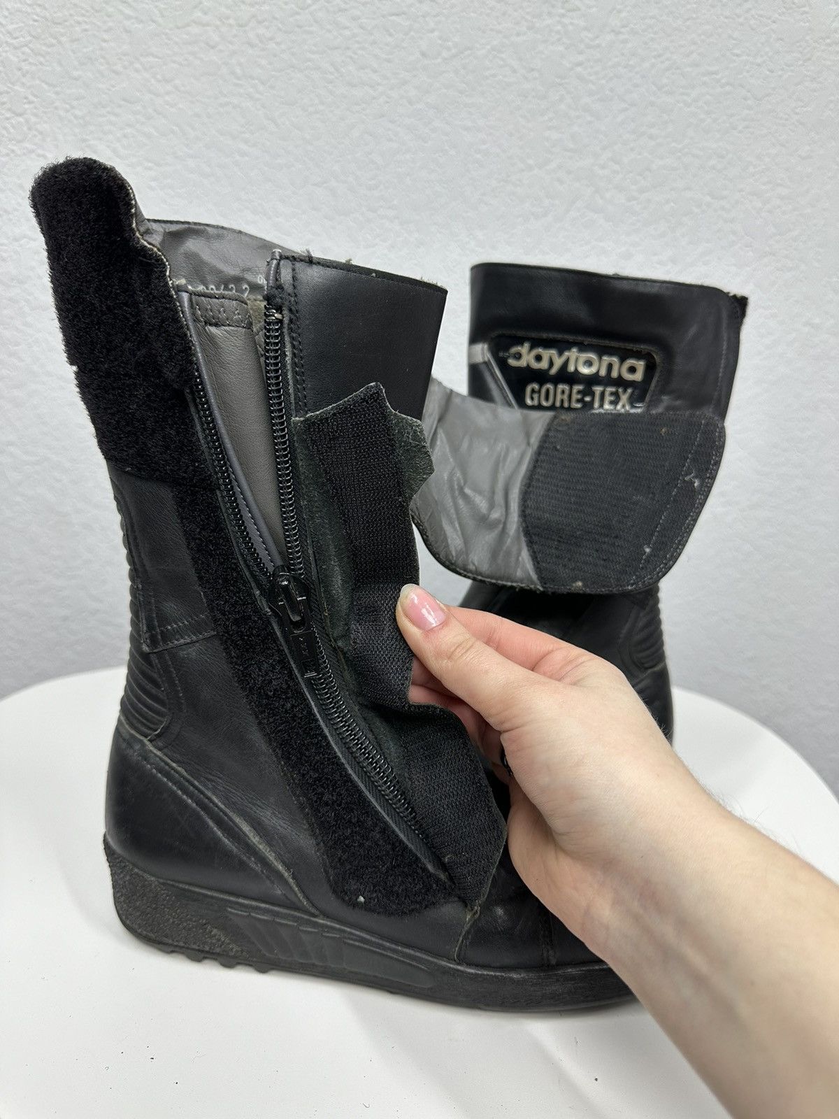 Daytona Vintage Daytona Gore-Tex Leather High Boots Motocycle Harley Size US 9 / IT 39 - 8 Thumbnail
