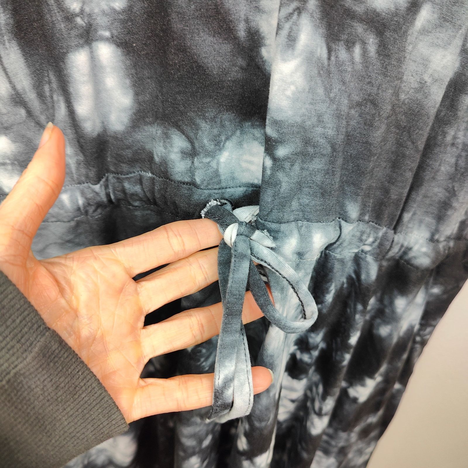 Other Sweaty Betty Take It Easy Dress Womens XL Black Blue Tie Dye Size XL / US 12-14 / IT 48-50 - 3 Thumbnail