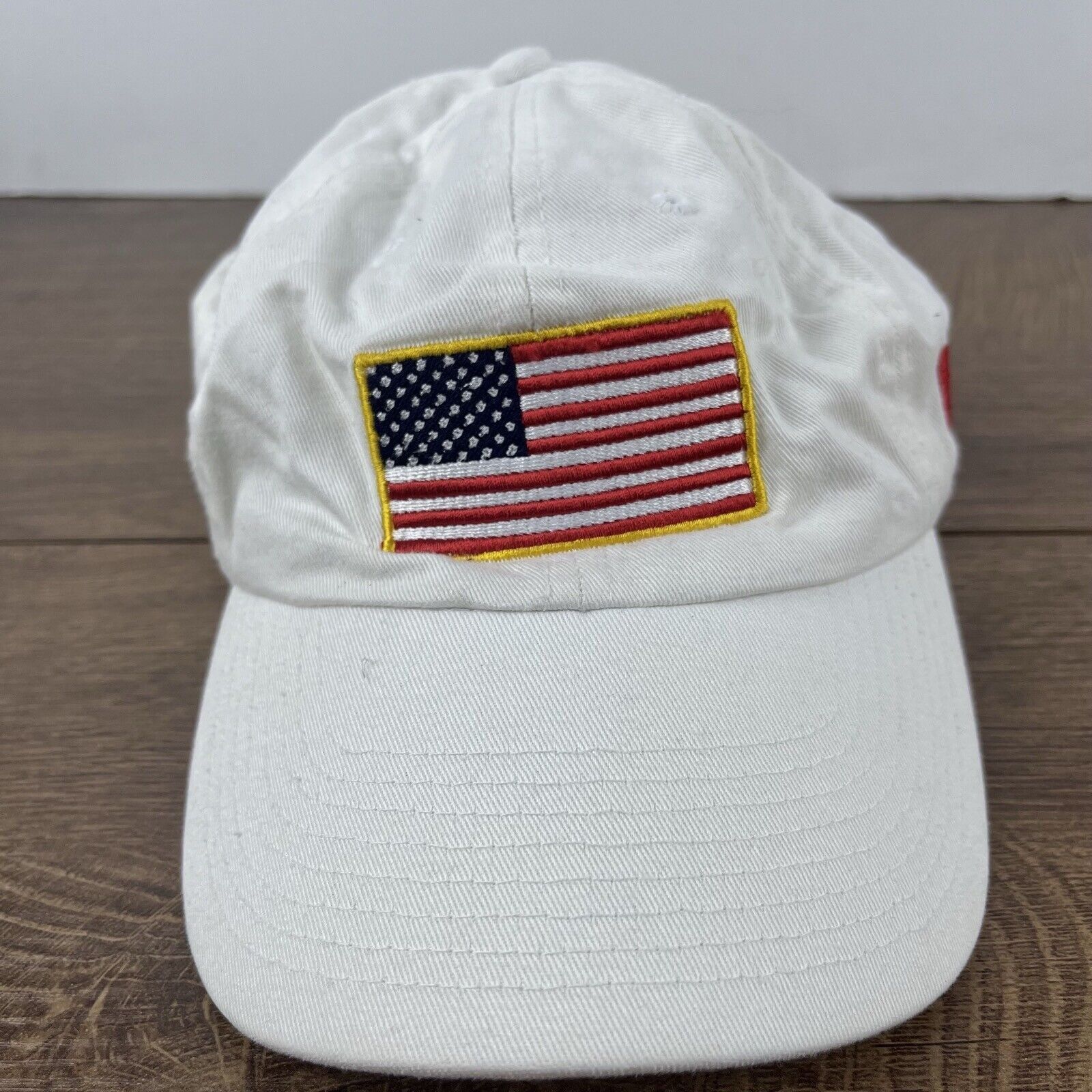 Other USA Flag Hat American Flag Adjustable Hat White Adjustable H Size ONE SIZE - 4 Thumbnail