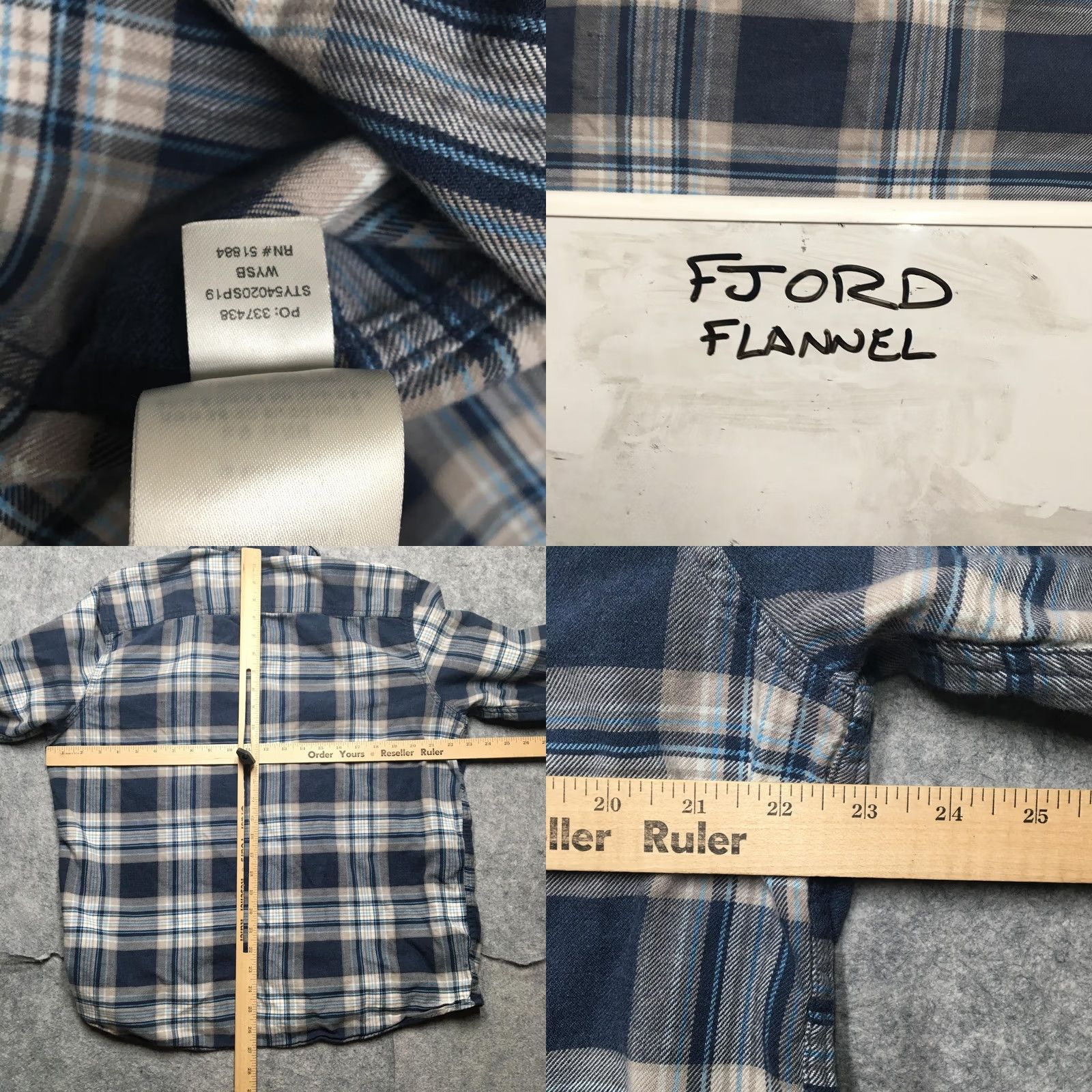 Patagonia Patagonia Fjord Flannel Shirt Mens Large L Blue Plaid Organic Cotton Button-Up Long Sleeve Casual Fall Size US L / EU 52-54 / 3 - 8 Thumbnail