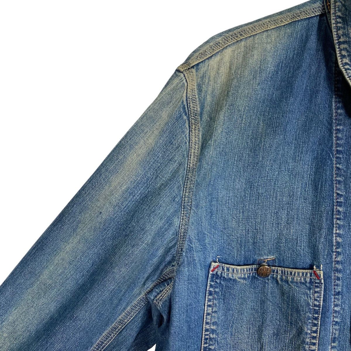 Blue Blue Japan Vintage BLUE BLUE ARIGATO Denim Chore Jacket Size US M / EU 48-50 / 2 - 5 Thumbnail