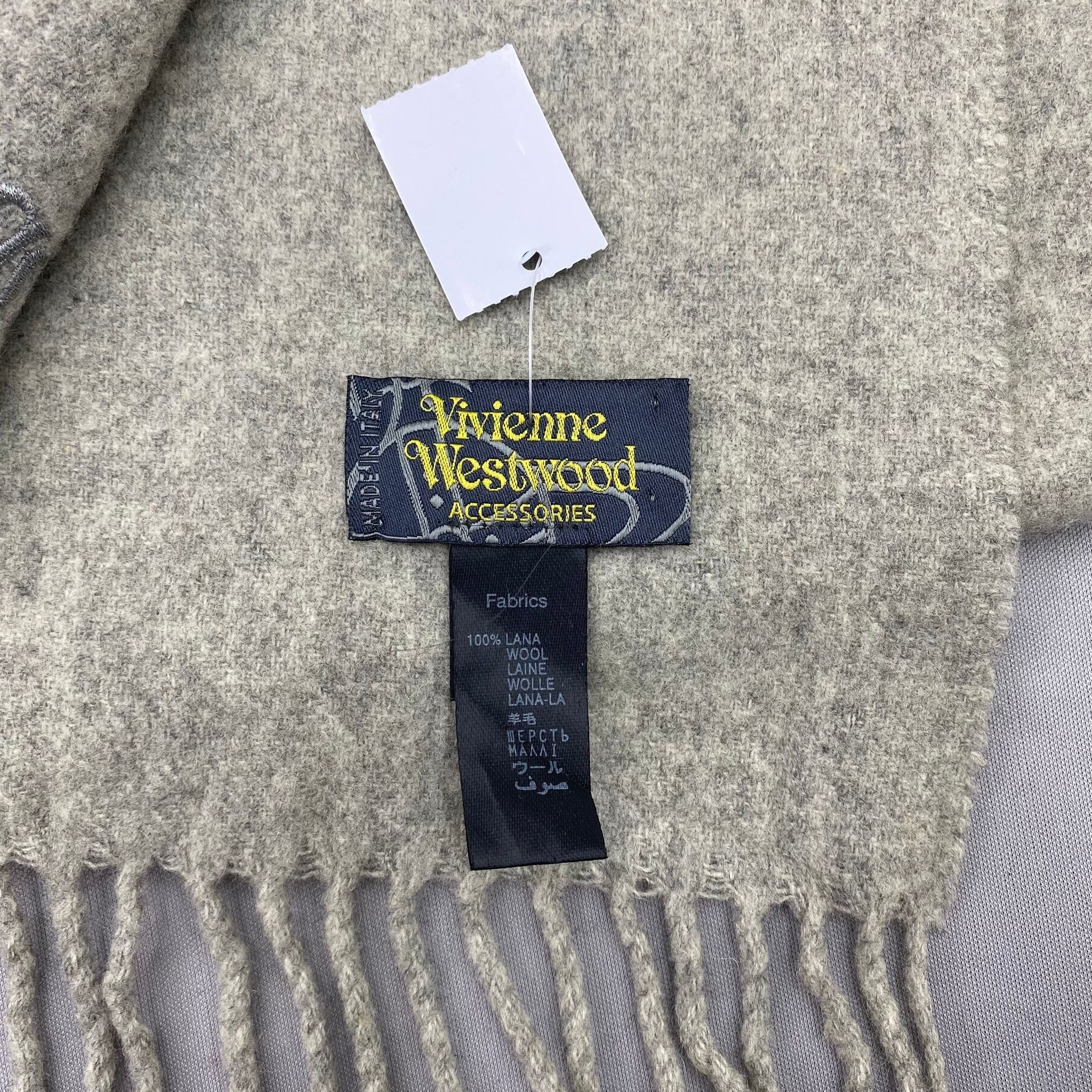 Japanese Brand Vintage Vivienne Westwood Scarf Muffler Orbs Wool Scarves Size ONE SIZE - 5 Thumbnail