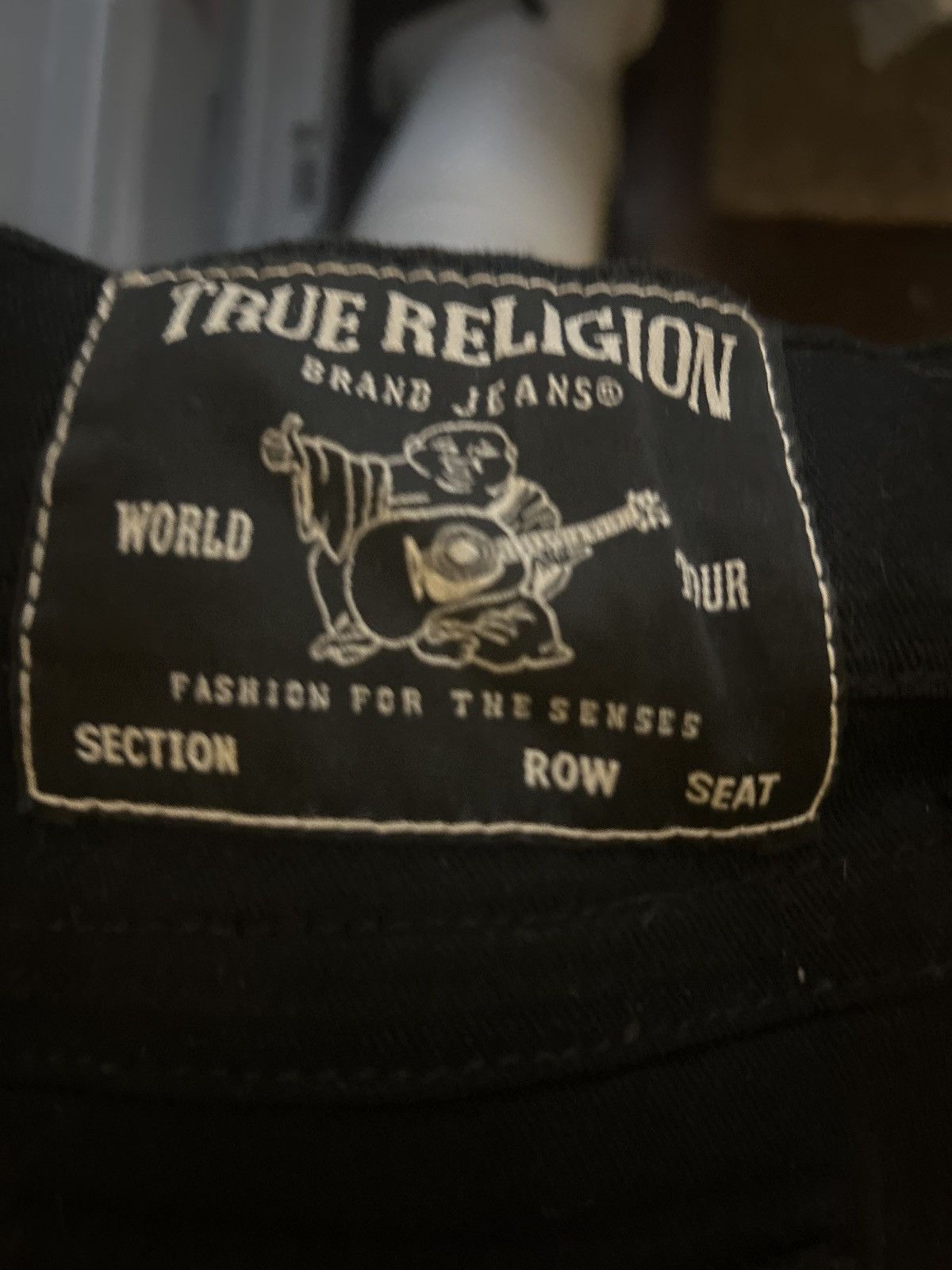 True Religion Black True Religion Jeans White Stiching Size US 40 / EU 56 - 3 Thumbnail