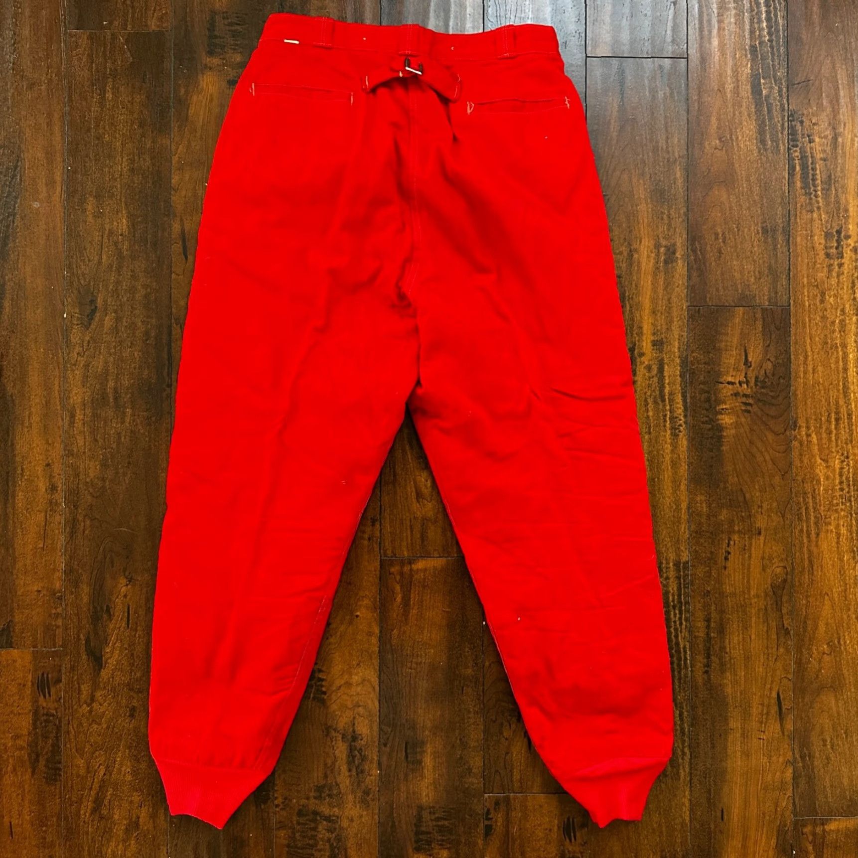Vintage VINTAGE VTG Buckleback Red Layer Pants Mens Red Quilted Rockabilly 60s 70s Winter Size US 30 / EU 46 - 2 Thumbnail