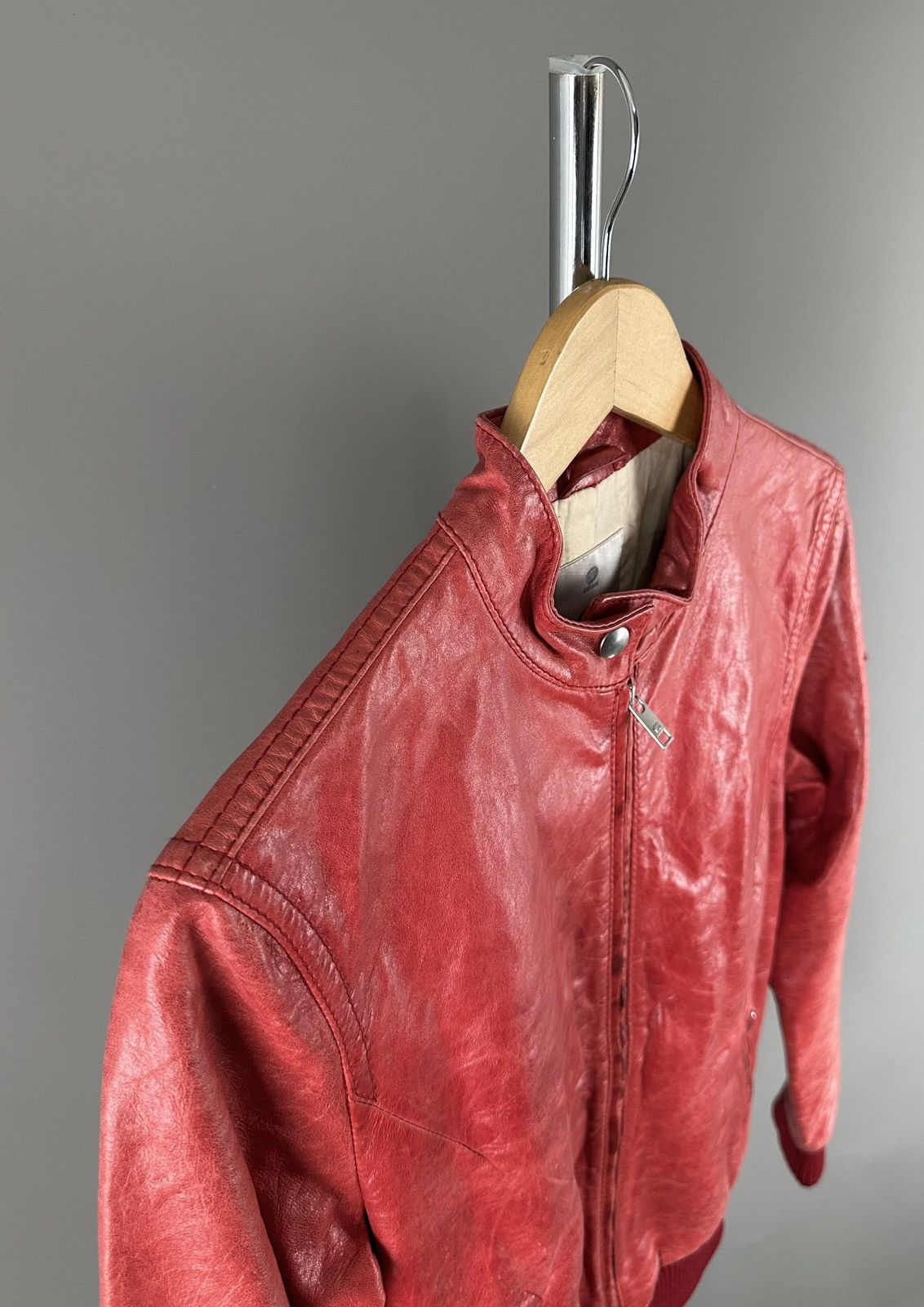 Adidas Yohji Yamamoto - Adidas - Y-3 Leather Biker Shoulder Patch Size US M / EU 48-50 / 2 - 6 Thumbnail