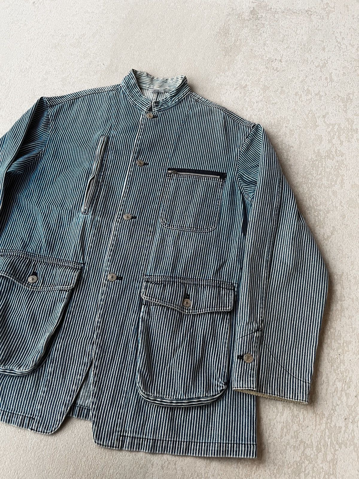 Head Porter Head Porter Plus Chore Jacket Hickory Denim Size US XL / EU 56 / 4 - 2 Thumbnail