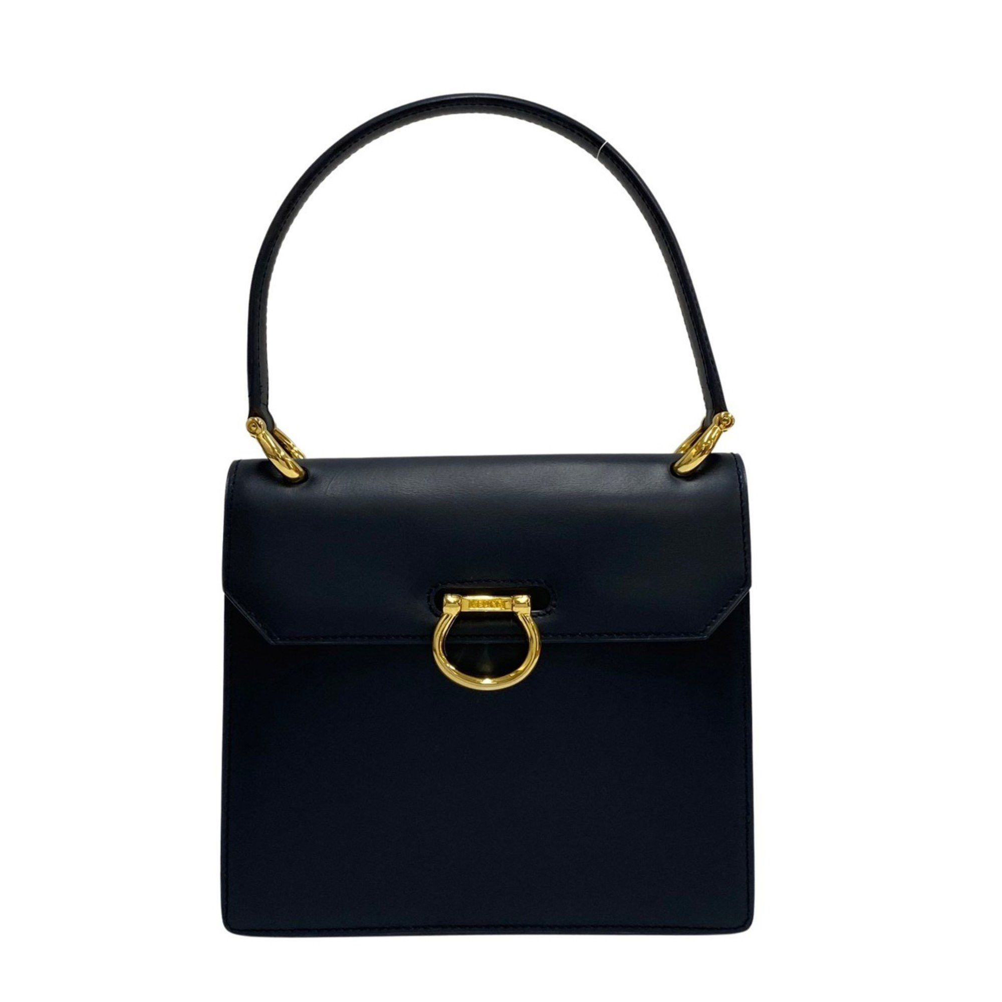 image of Celine Céline Gancini Handbag in Navy, Women's