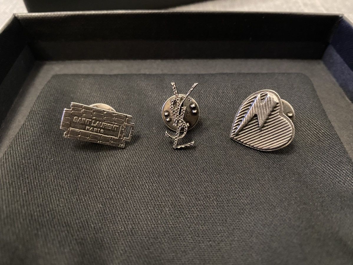 Saint Laurent Paris Saint Laurent razor blade 3 pin set Size ONE SIZE - 4 Thumbnail