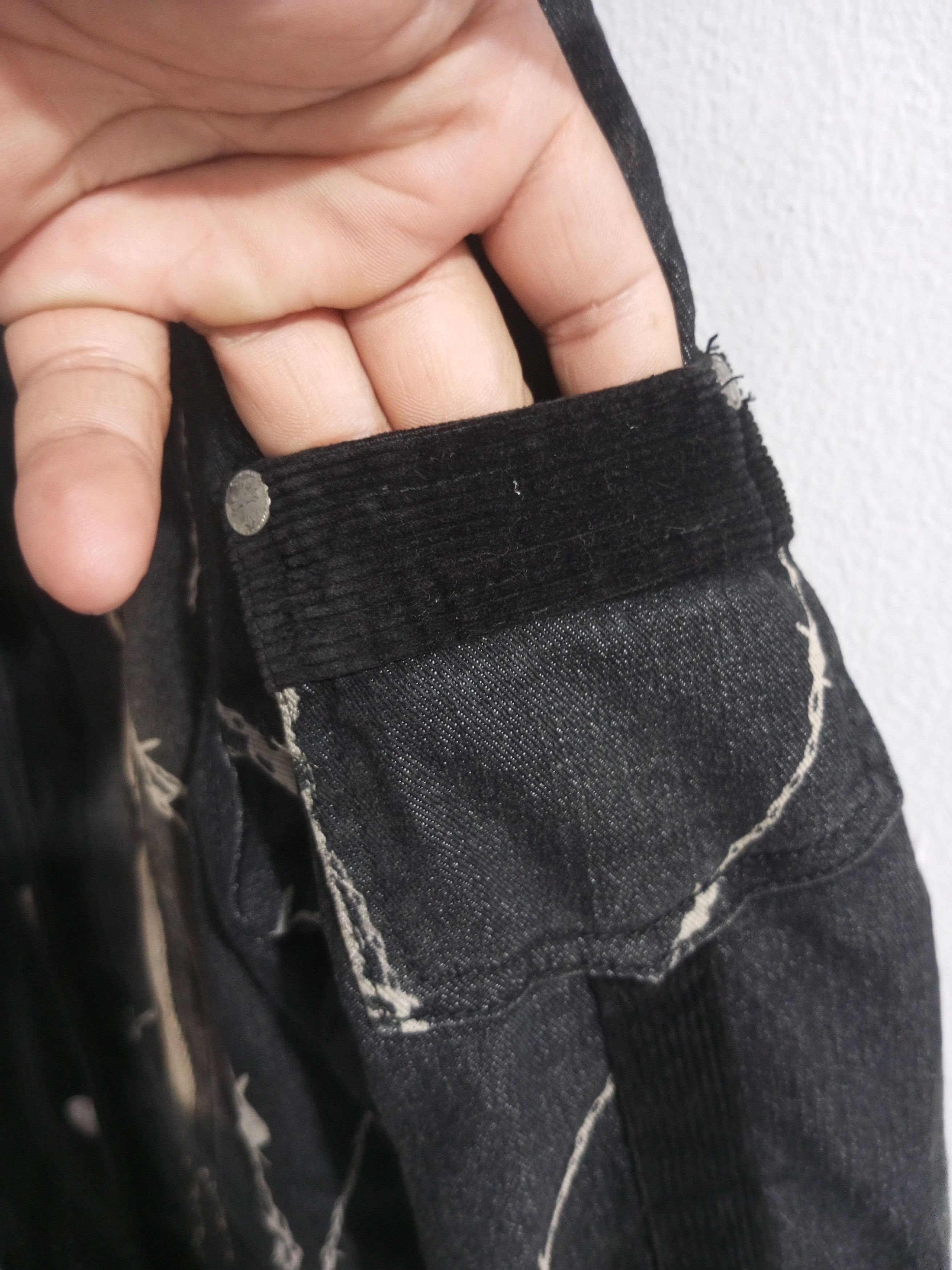 Japanese Brand Ozz on Hikozoh barbed wire denim mix corduroy jacket Size US M / EU 48-50 / 2 - 4 Thumbnail