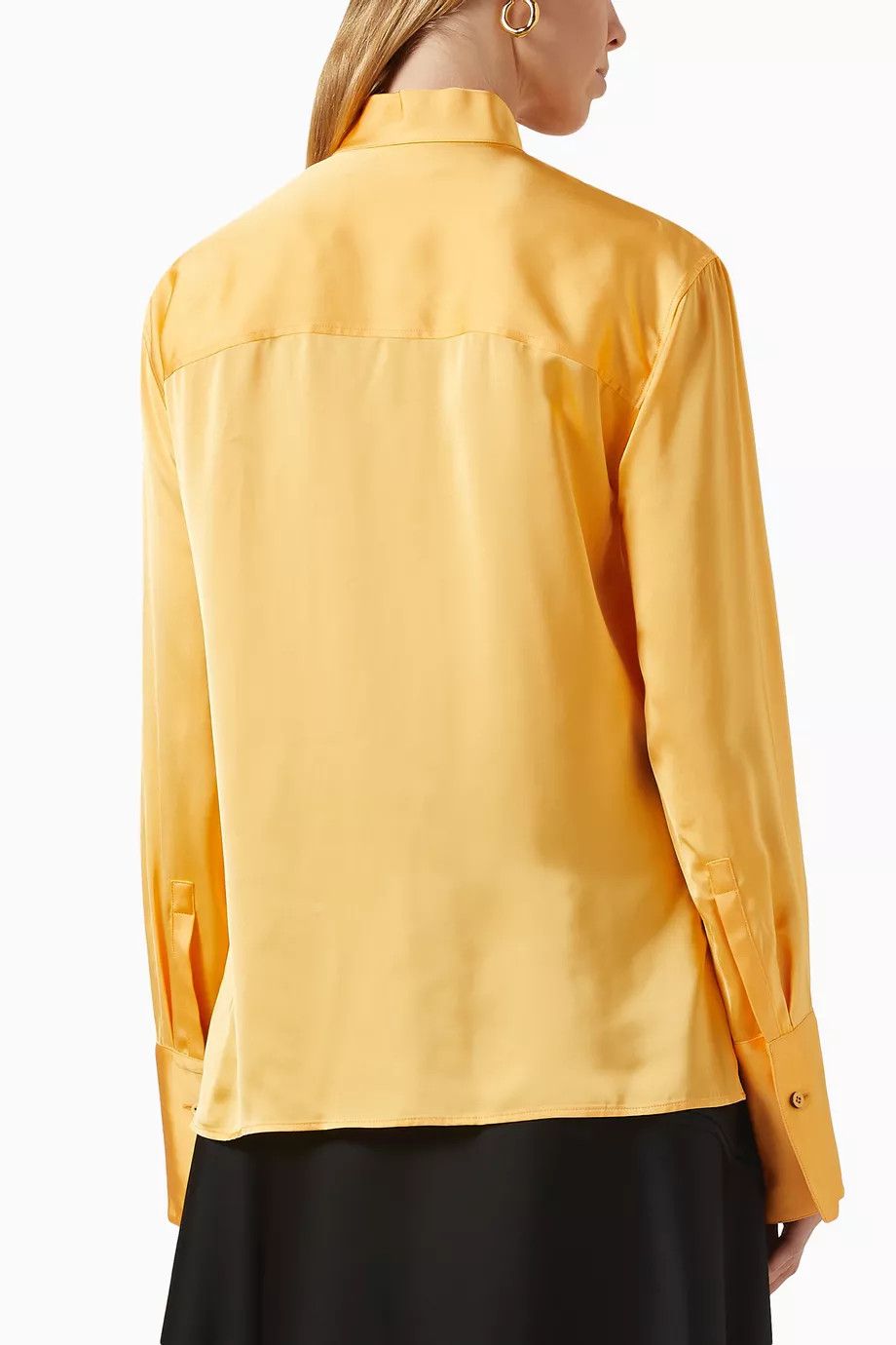 Jil Sander o1y1025 Solid Color Shirt in Mandarin Size XS / US 0-2 / IT 36-38 - 3 Thumbnail