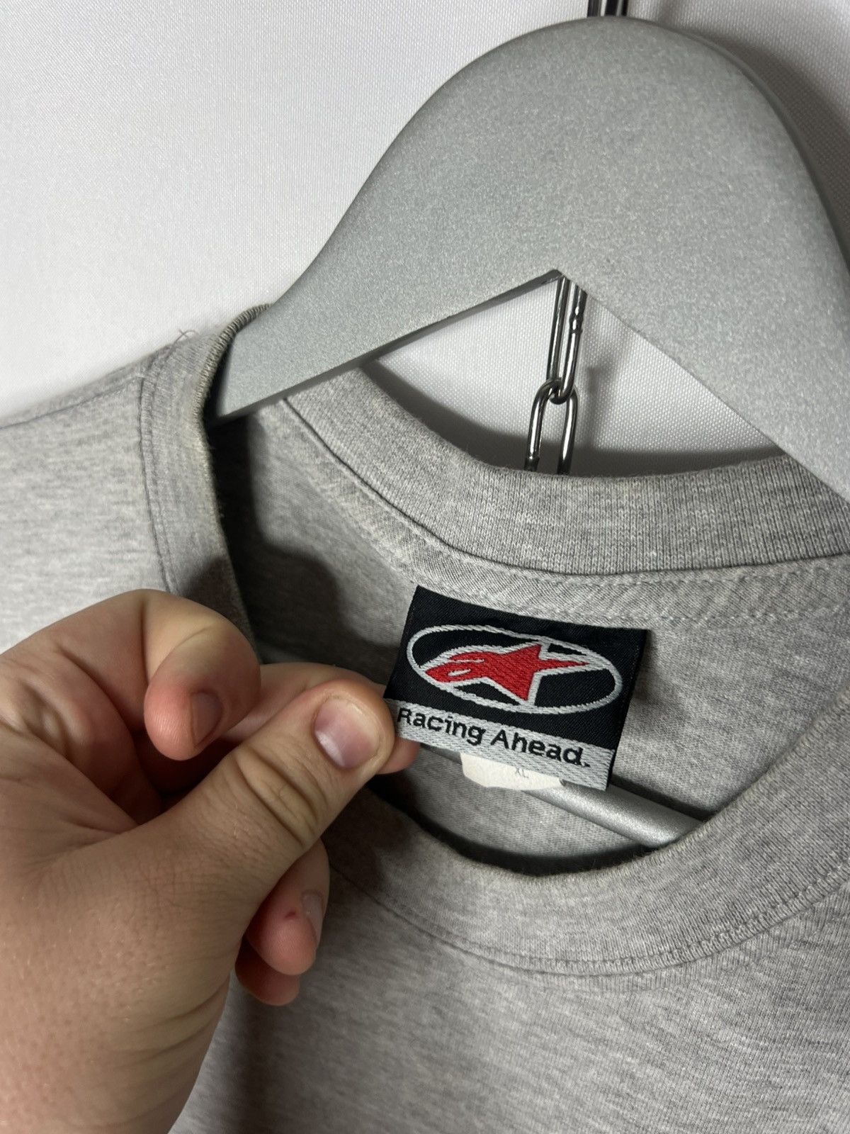Alpinestars 🏁 Alpinestars Vintage Tee T-Shirt Racing Moto Big Logo 🏁 Size US XL / EU 56 / 4 - 10 Thumbnail